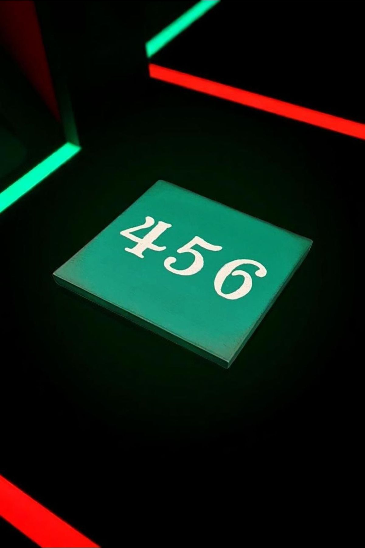PİTAYA SANAT Squid Game 456 Seramik Bardak Altlığı