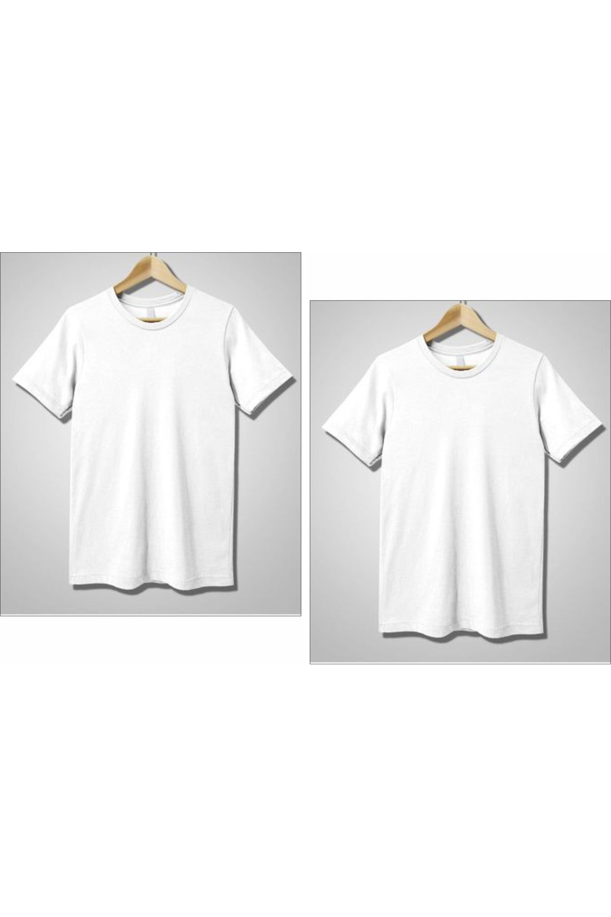 estilowear 2 Adet Unisex Oversize Baskılsız Pamuklu T-shirt