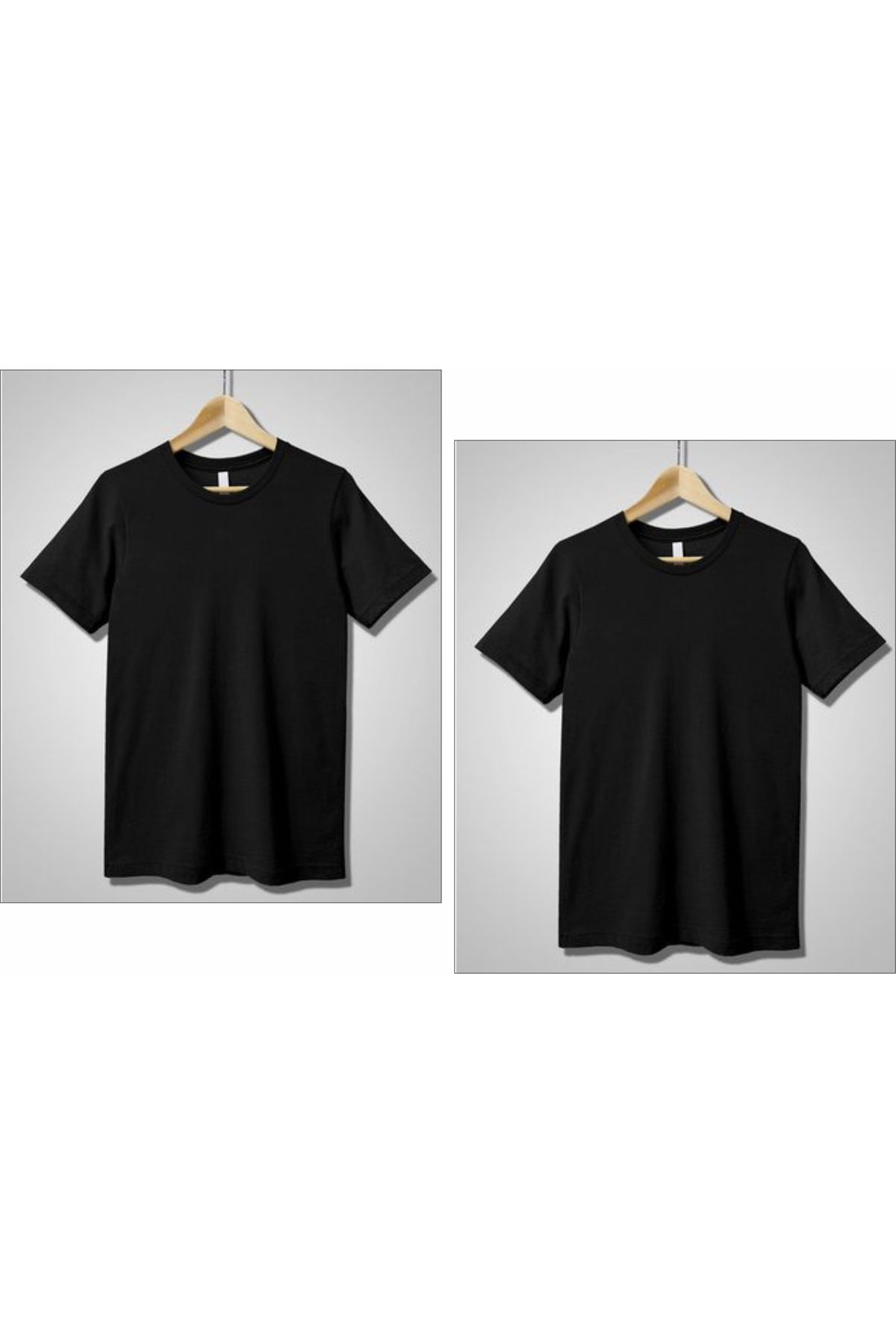 estilowear 2 Adet Unisex Oversize Baskılsız Pamuklu T-shirt