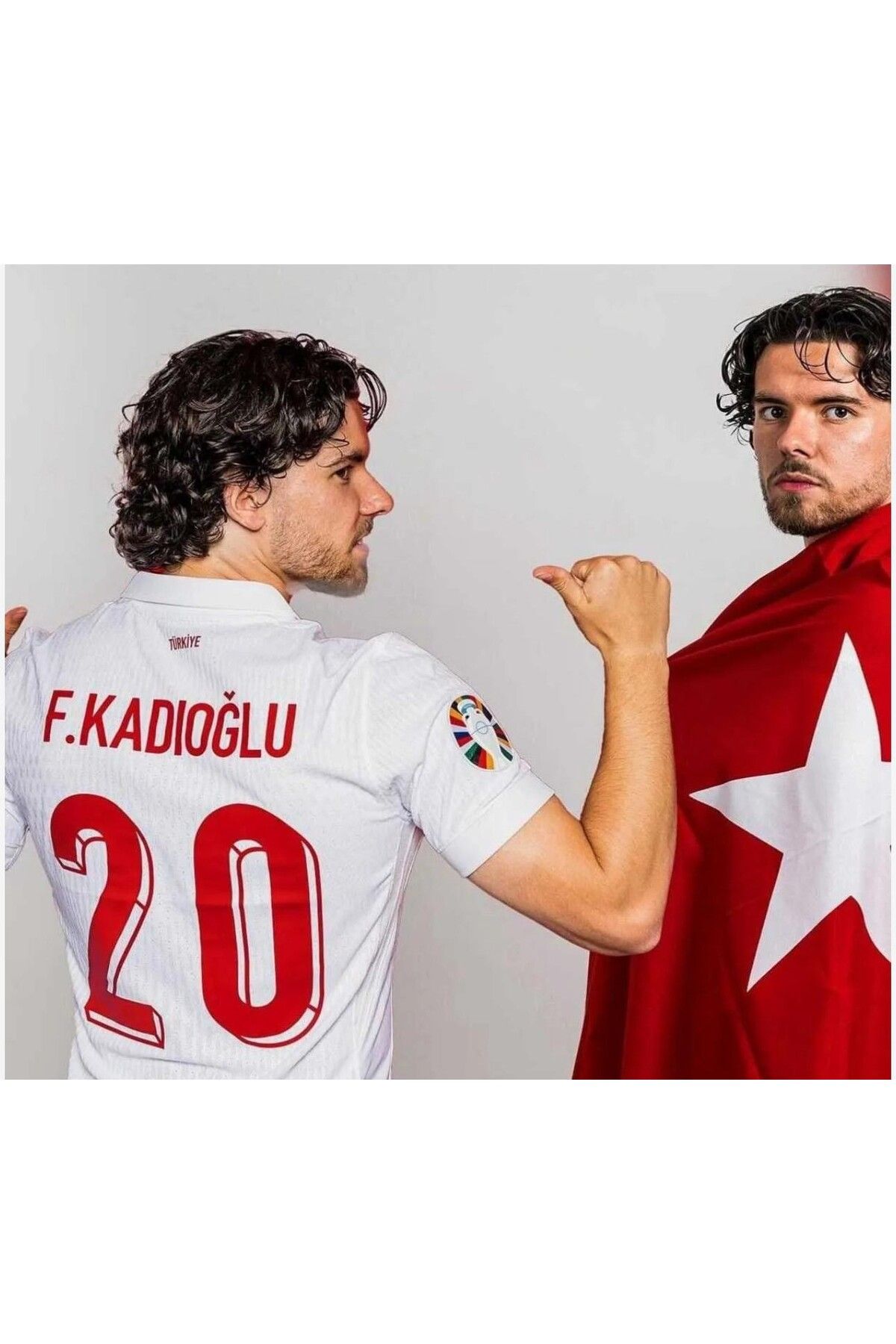 BARBITOS Türkiye Milli Takımı Euro 2024 F.e.r.d.i K.a.d.ı.o.ğ.l.u Deplasman Forması (BEYAZ)