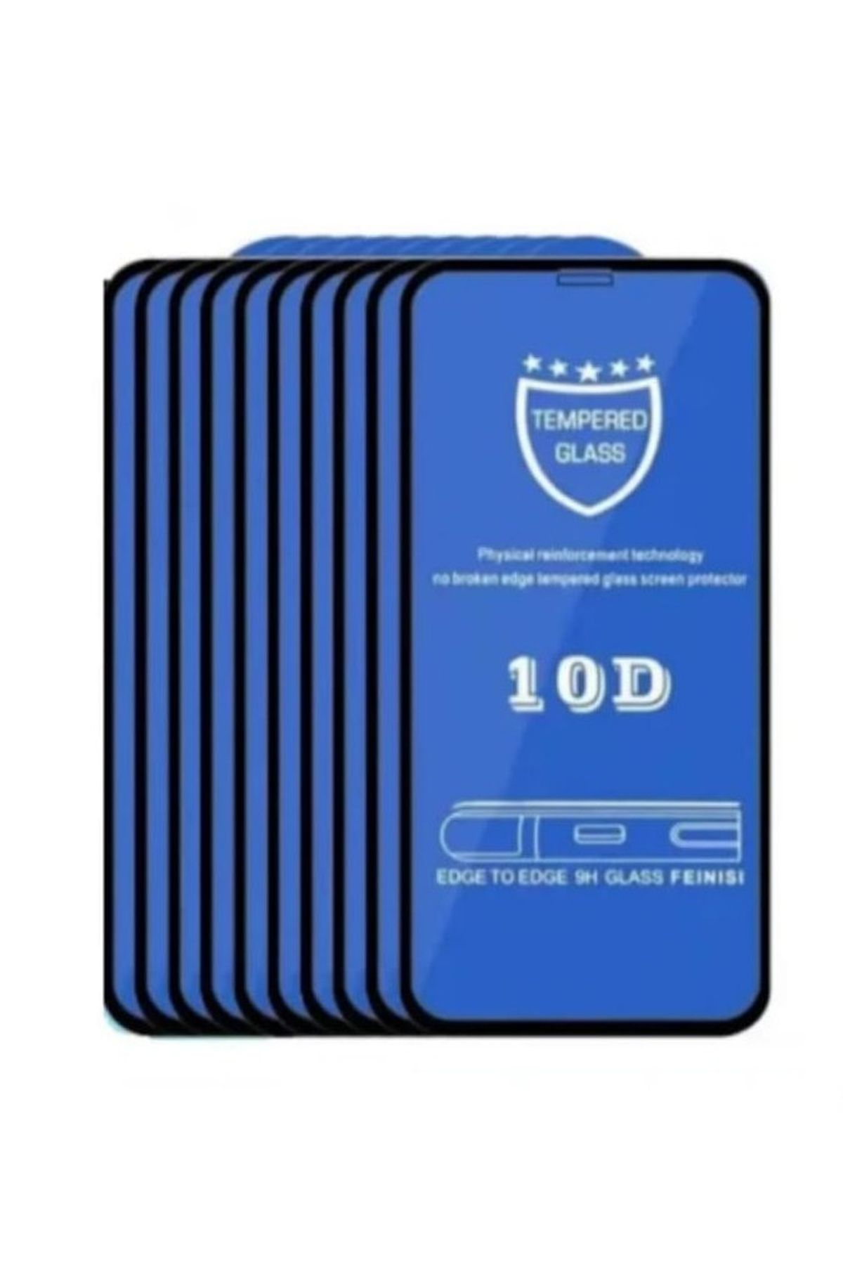 Karışık 10 Adet iPhone 11 Uyumlu Ekranı Tam Kaplayan Koruyucu Cam
