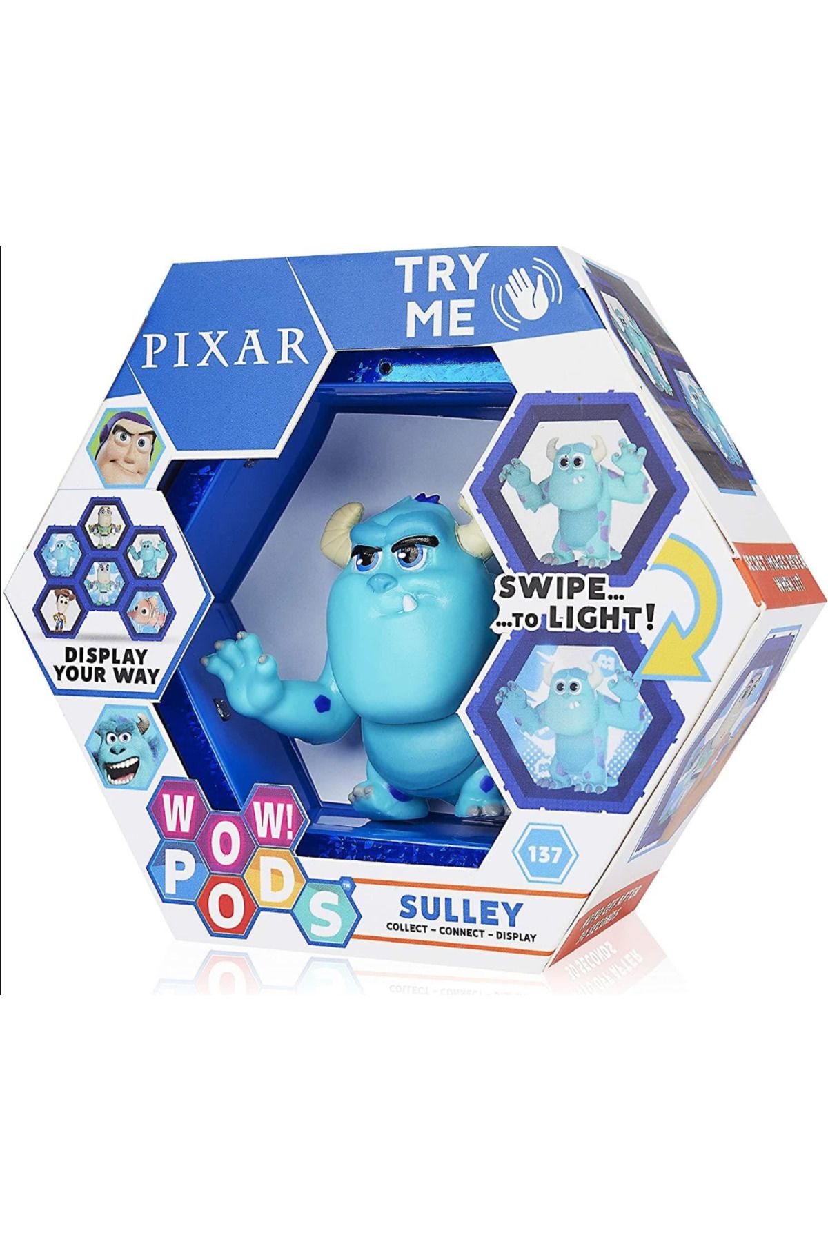 kürkçü WOW Pods Monsters Inc Sulley Swipe to Light