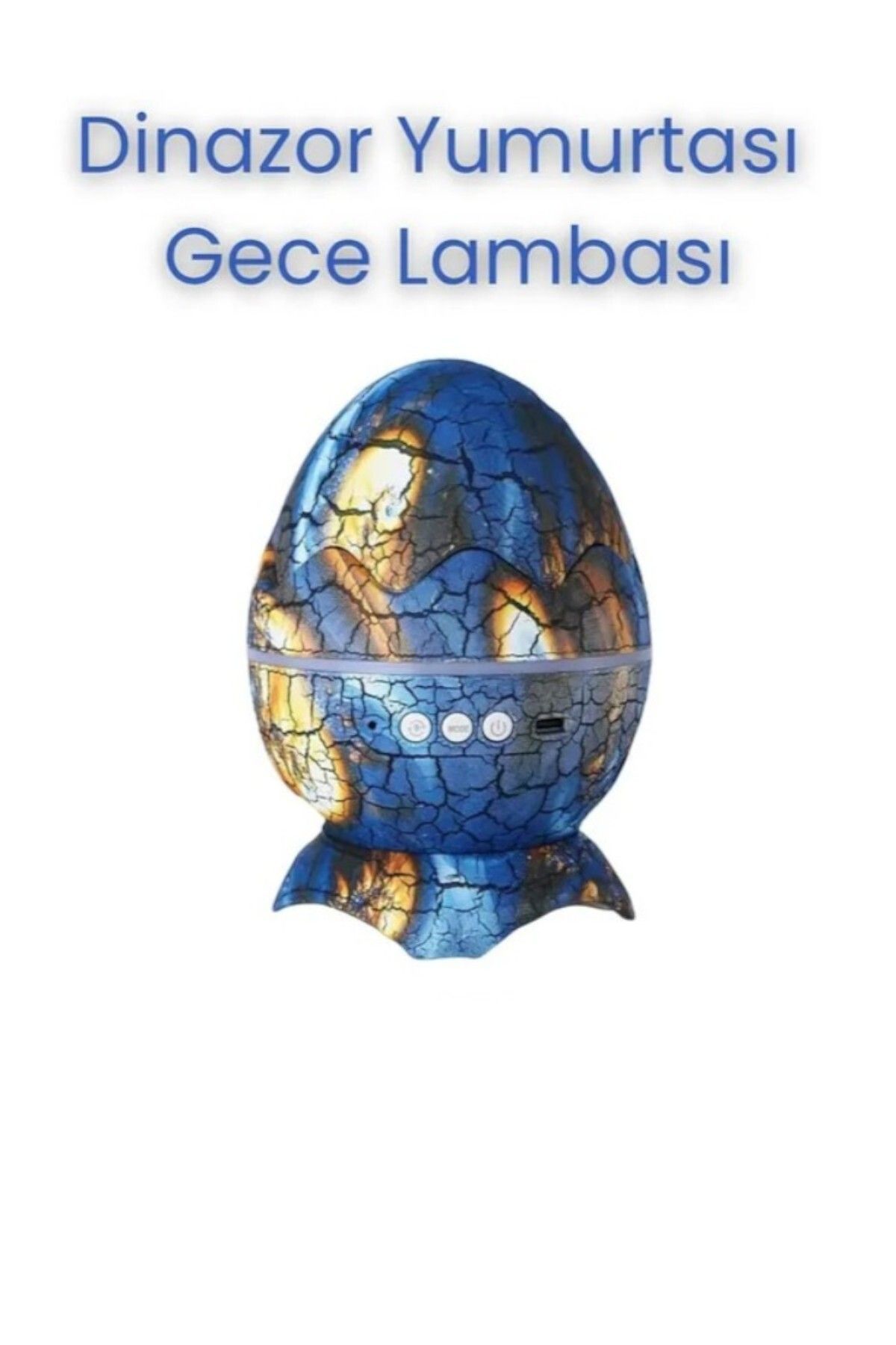 FOREFO Dinazor Yumurtası Kumandalı Bluetoothlu Gece Lambası Tavan Yansıtmalı Hoparlör