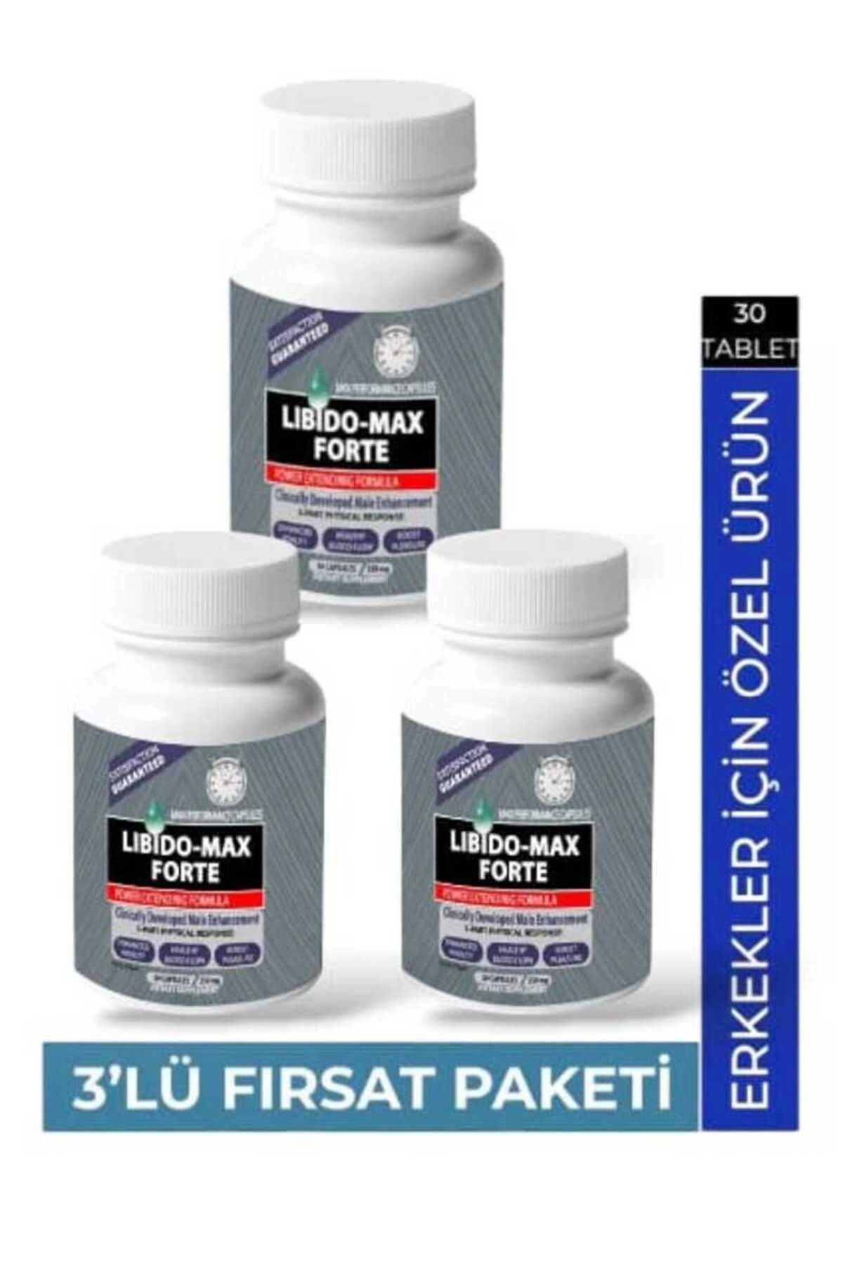 Emper Libido-Max Forte Enhancement Erkeklere Özel Geliştirici Performans Takviyesi 30'lu X 3 Adet