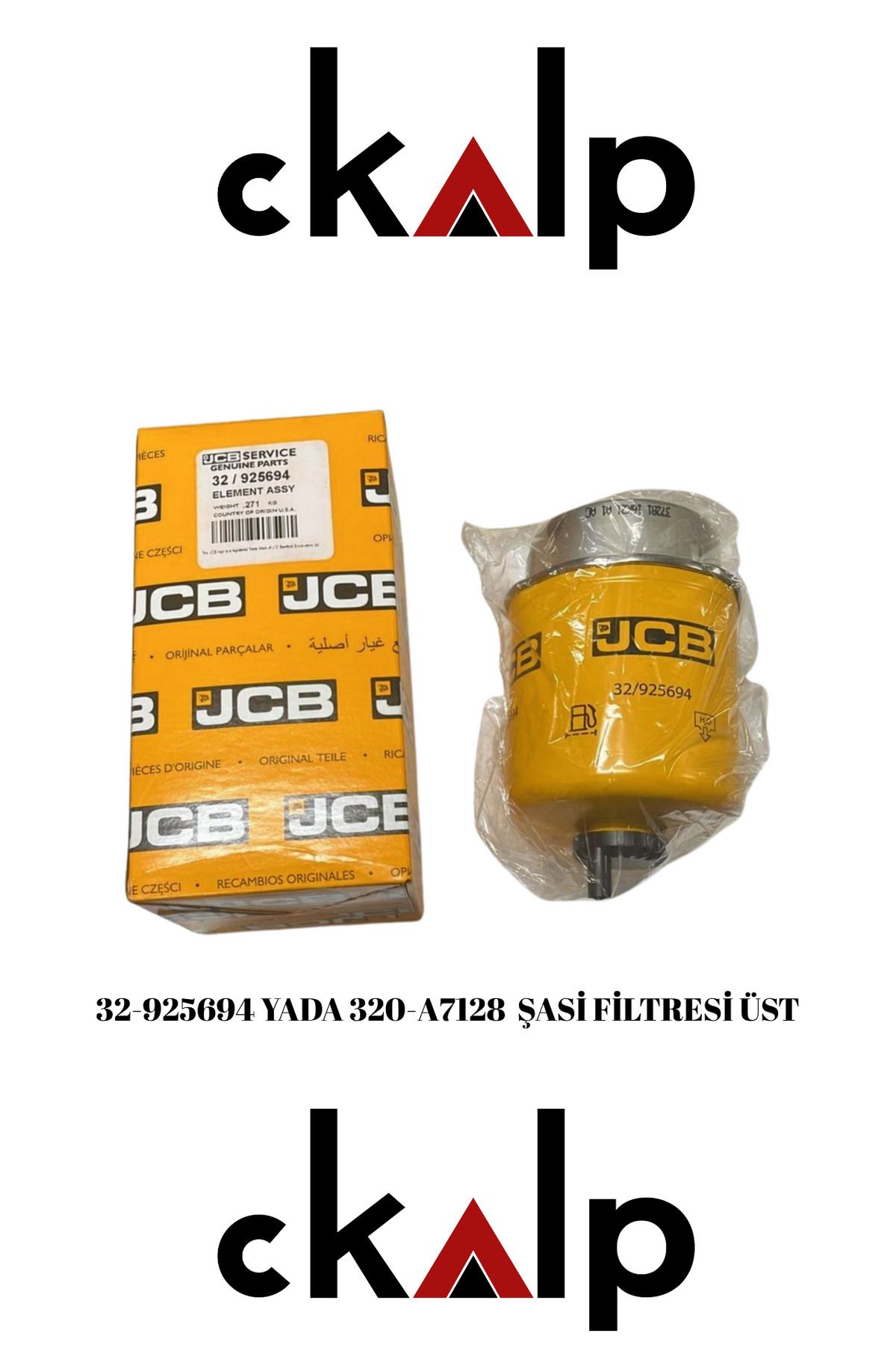 CKALP JCB 32-925694 YADA 320-A7128 ŞASİ FİLTRESİ ÜST