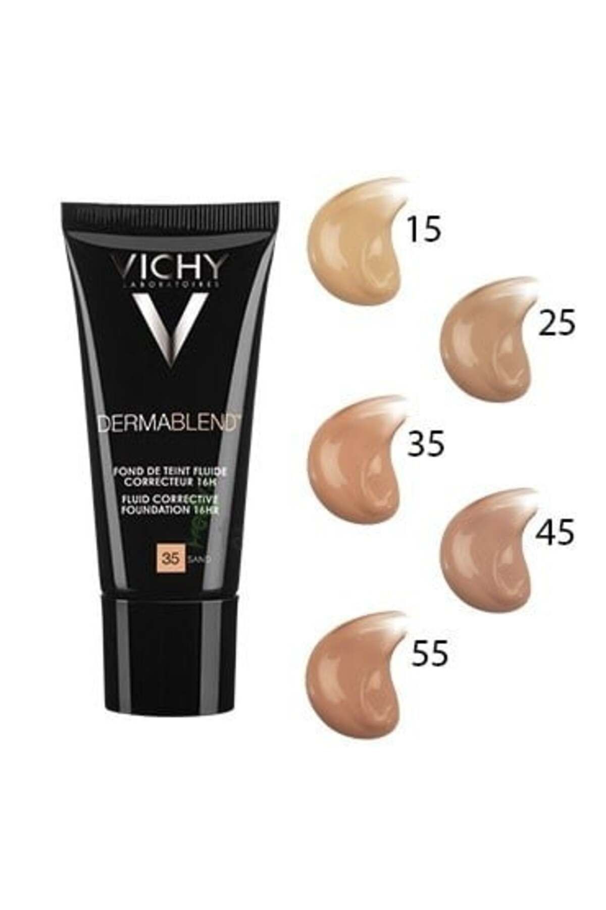 Vichy-Vichy DermaBlend 16h Coverage Corrective Foundation, Foundation, 30 ml, Shade 35 2