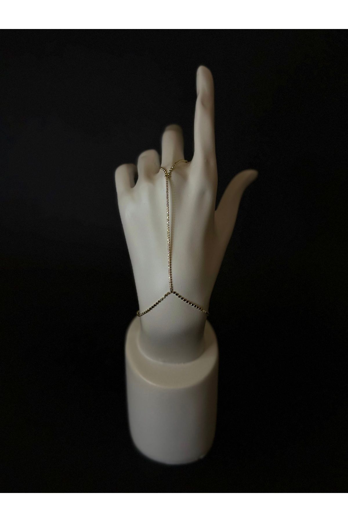 LİORİNAS Çelik Gold Zirkon Taş Model Şahmeran