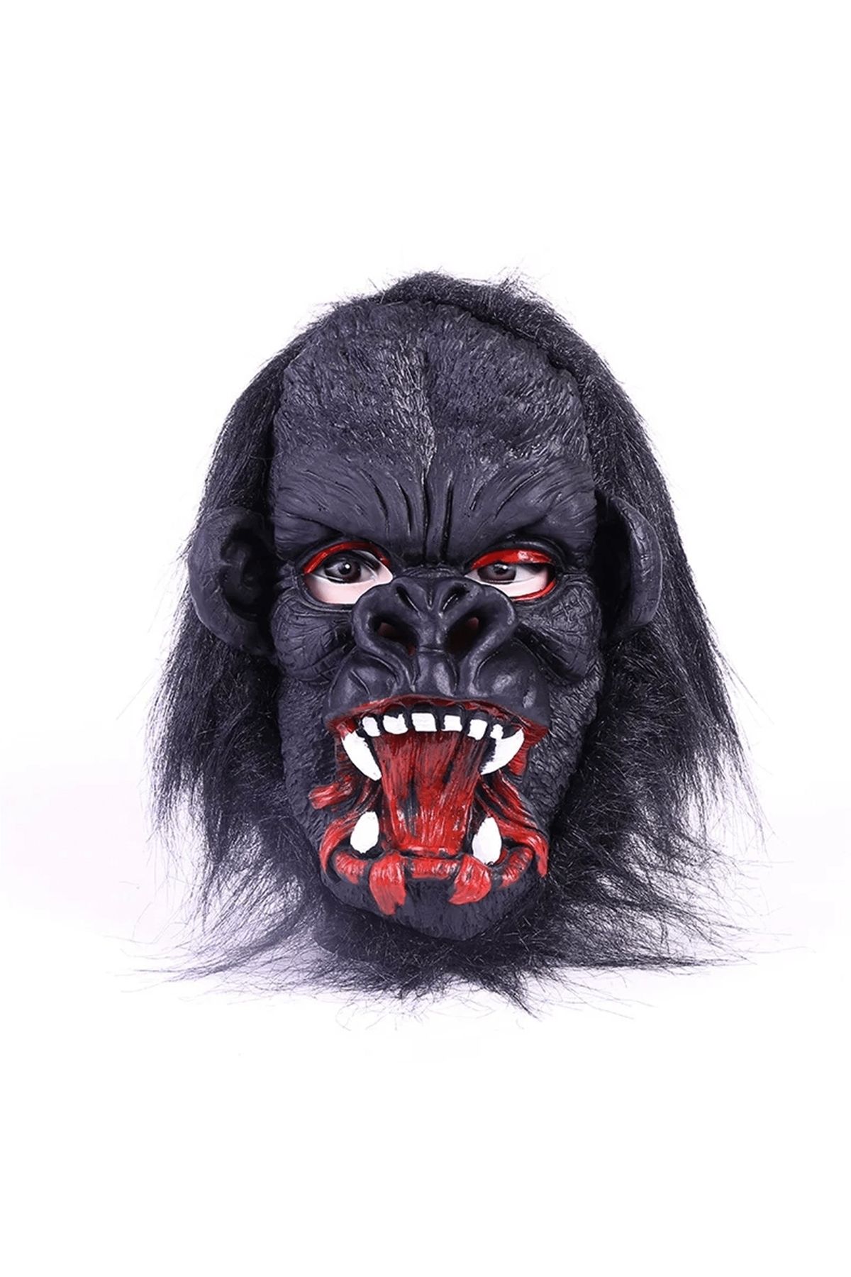 shop Lateks Goril Maskesi Maymun Maskesi Et Maskesi Orangutan Siyah Saçlı 2 No