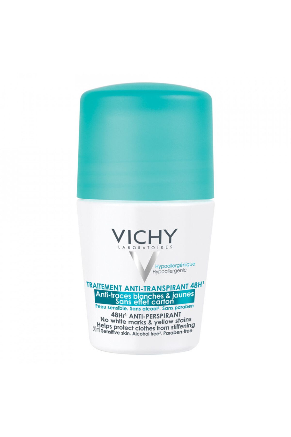 Vichy-Vichy Roll-on antiperspirant fără pete albe 48 H, Roll-On, 50 ml 1