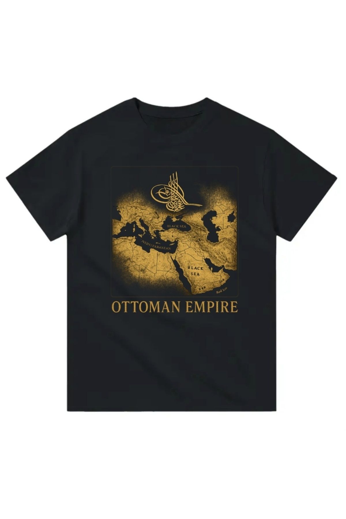 Yeta Osmanlı Haritası Tuğralı Tişört