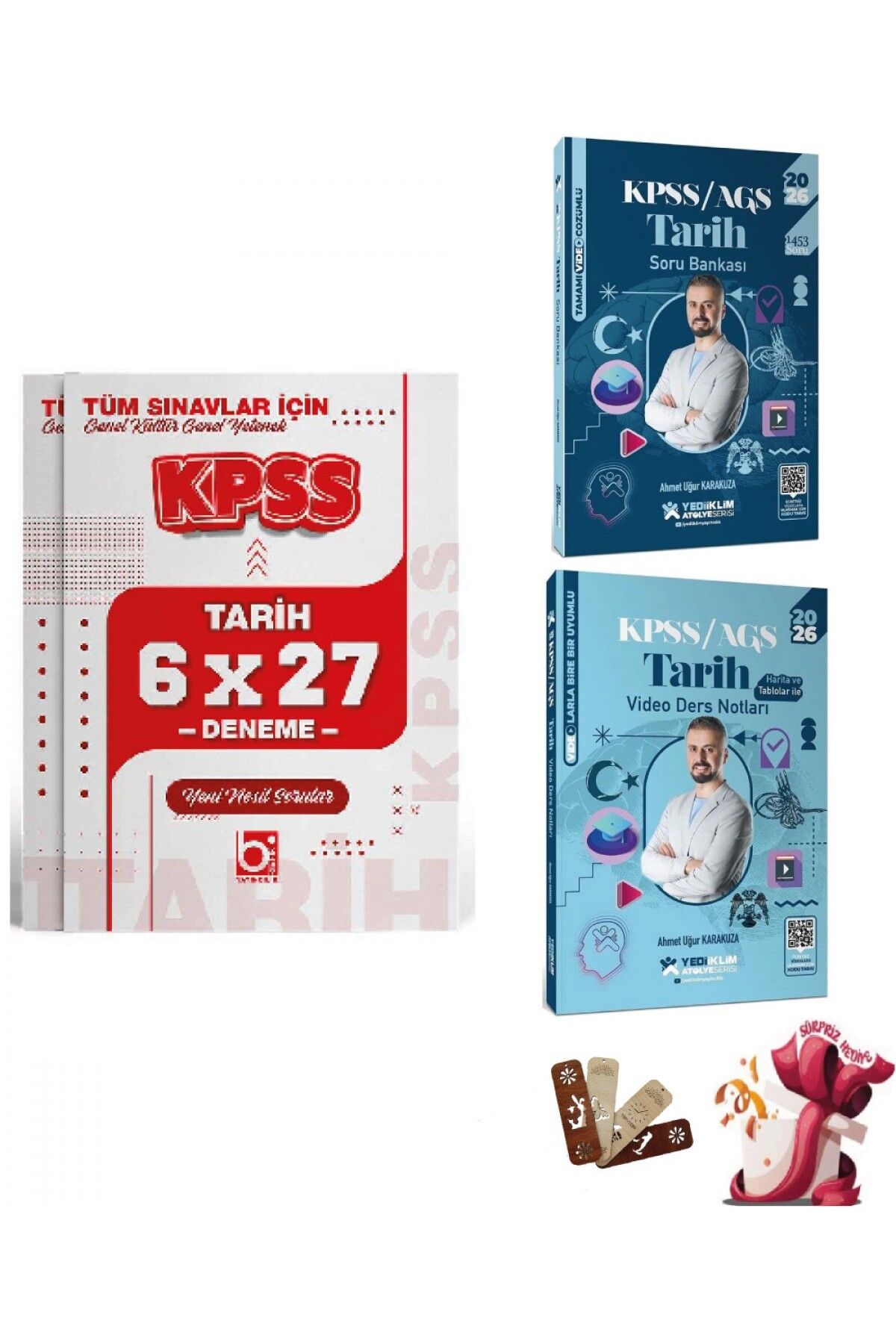 Bi bigelio 2026 KPSS Atölye Serisi Genel Kültür Tarih 3lü Set Yediiklim ve Bigelio Yayıncılık