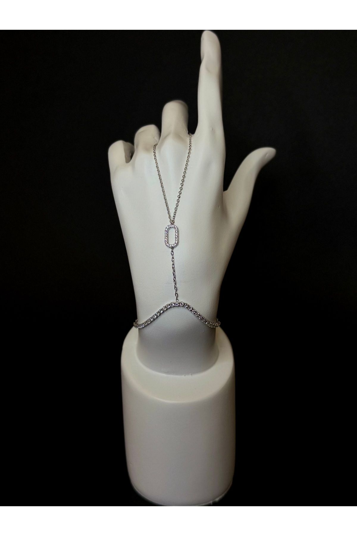 LİORİNAS Çelik Silver Zirkon Taş Model Şahmeran