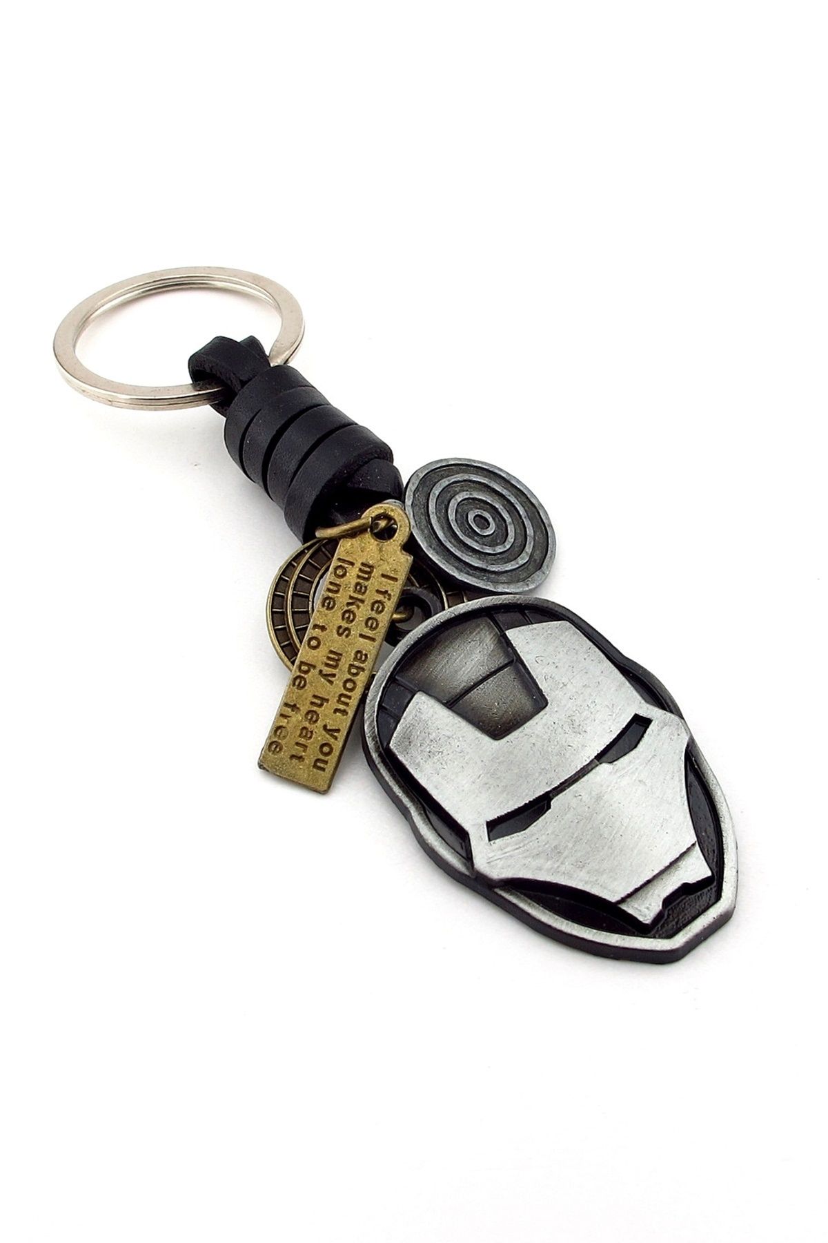 Solfera Ironman Demir Adam Tony Stark Deri Metal Anhatarlık KC343