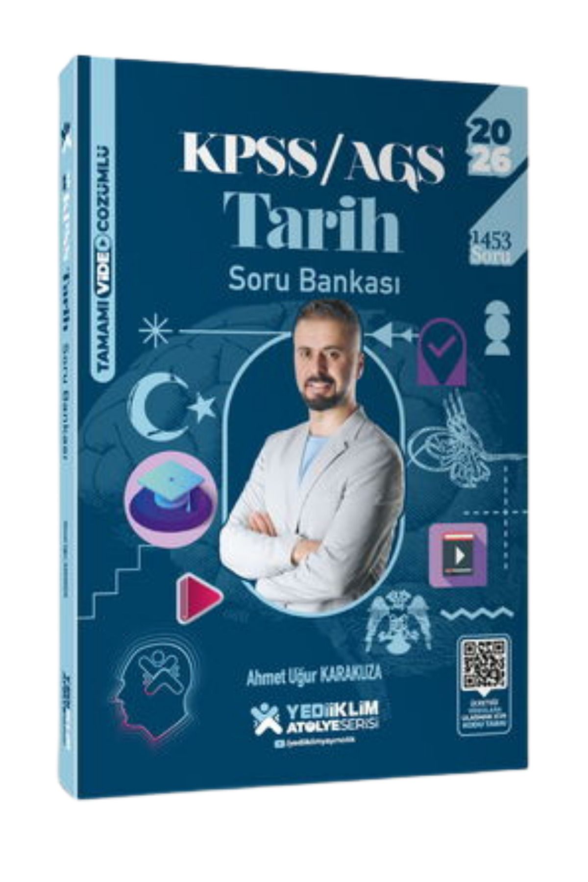 Yediiklim Yayınları 2026 KPSS Genel Kültür Atölye Serisi Tarih Tamamı Video Çözümlü Soru Bankası-Ahmet Uğur Karakuza
