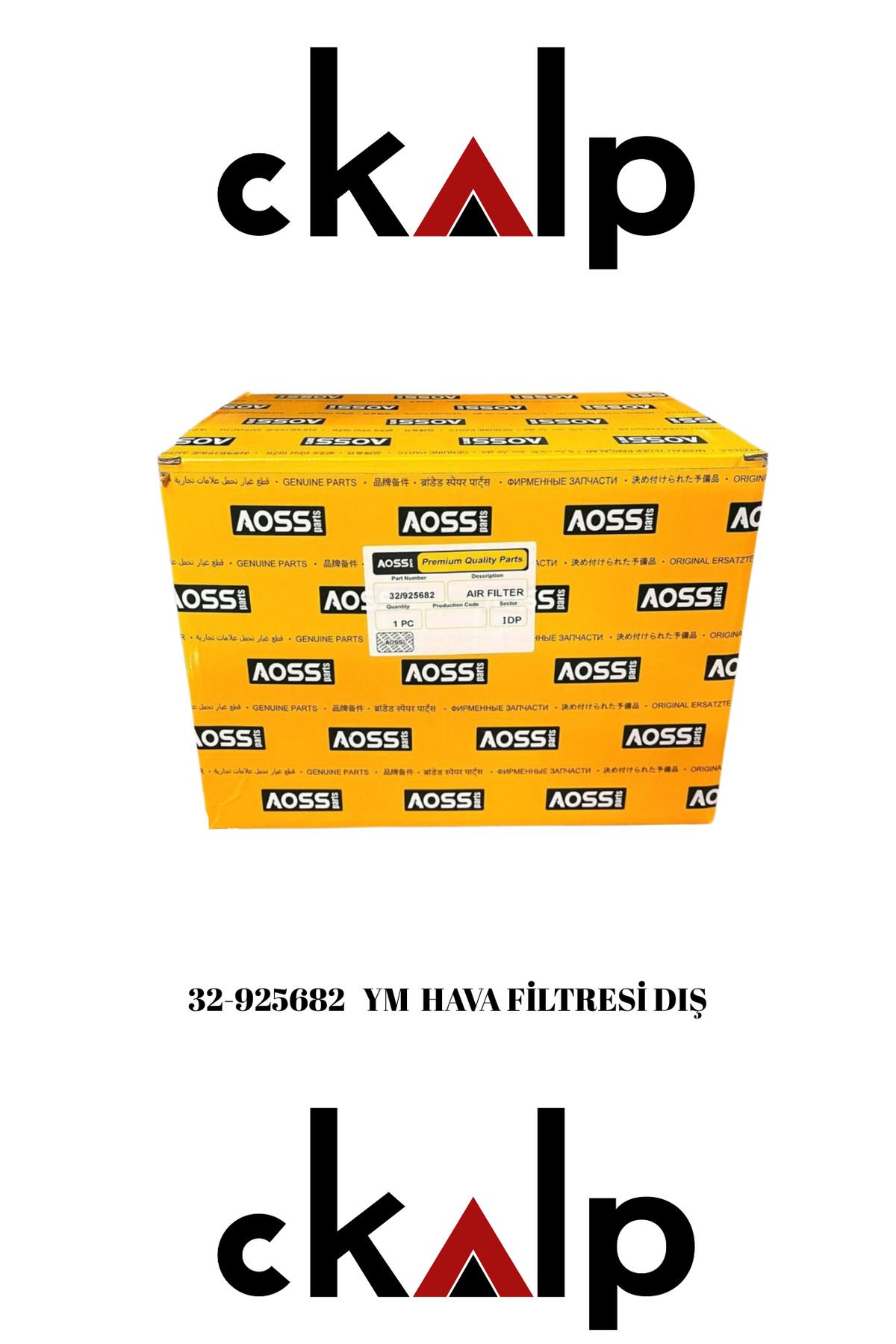 CKALP 32-925682 YM HAVA FİLTRESİ DIŞ JCB