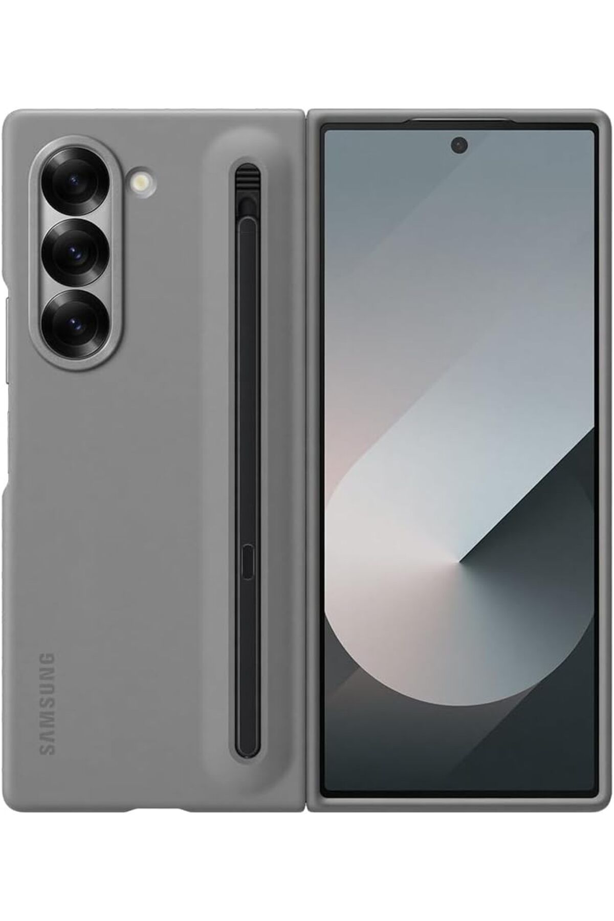 yenibagshop Galaxy Z Fold 6 Spen'li Kalemli Kılıf - Gri