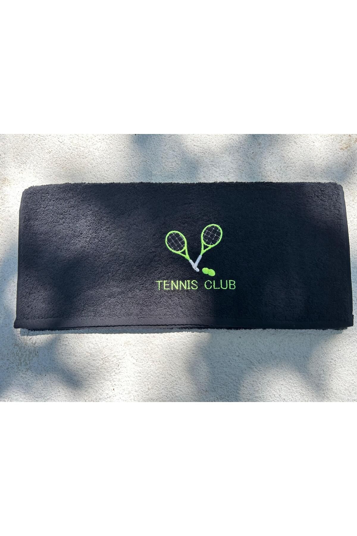 idutextile Sporcu Havlusu | Nakışlı - %100 Pamuk - Tüm Sporlar İçin Uygun - Tennis Club Tasarımı