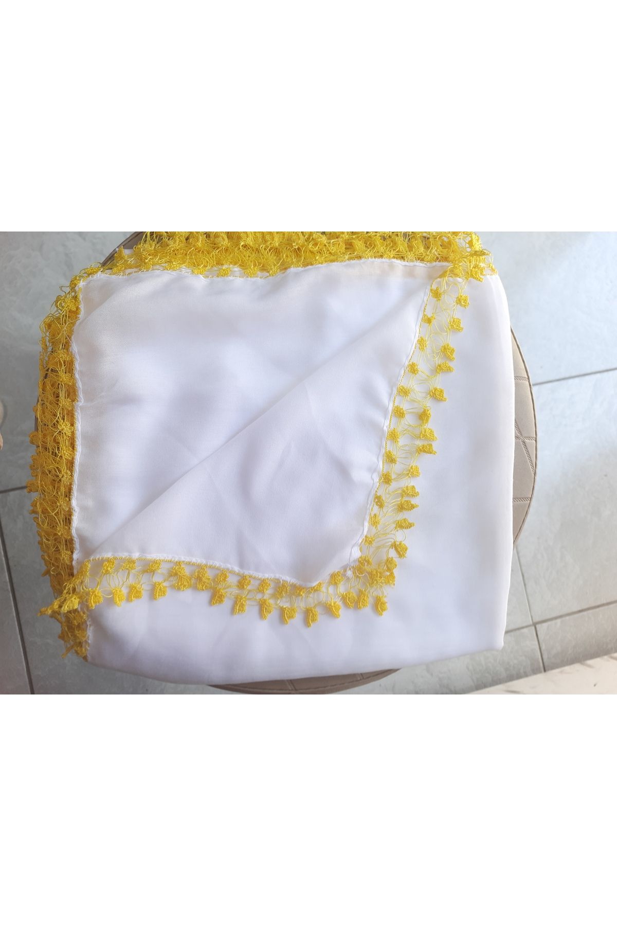 MODA El Örgüsü İp Oyalı Yazma tülbent Anne Yemenisi