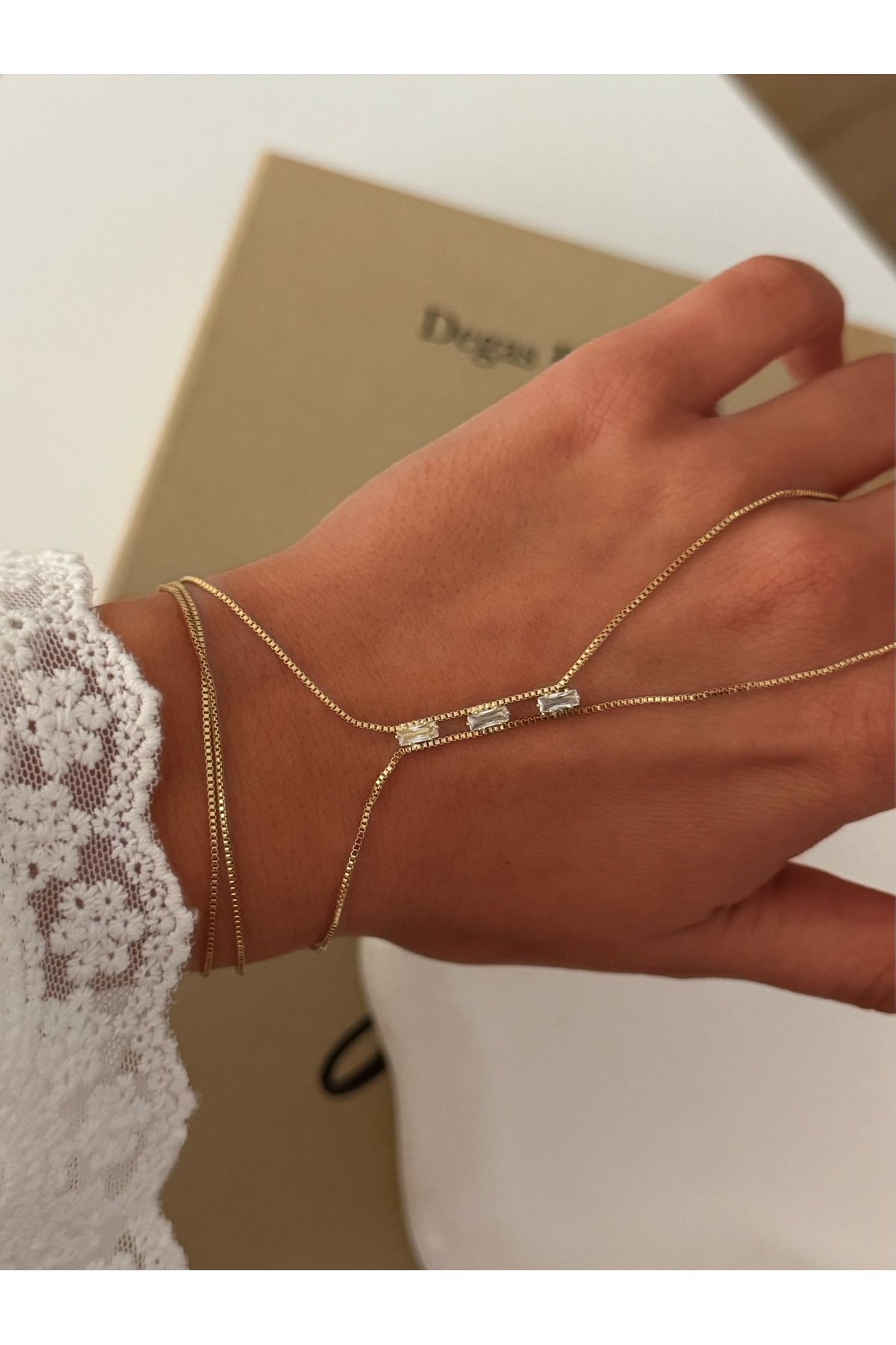 HAZEL BİJOUX ÇELİK BAGET TAŞLI SAHMER