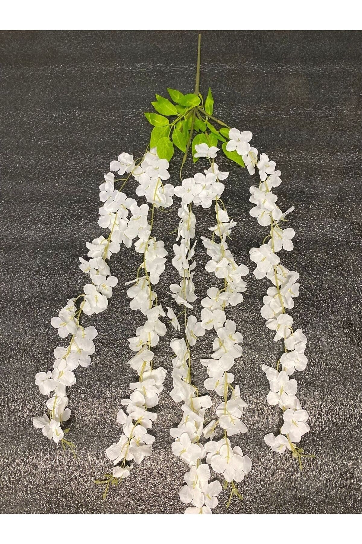 Elioure Yapay Akasya Çiçek 80 cm, 5 Dallı, Beyaz, Dekoratif ve Şık Tasarım