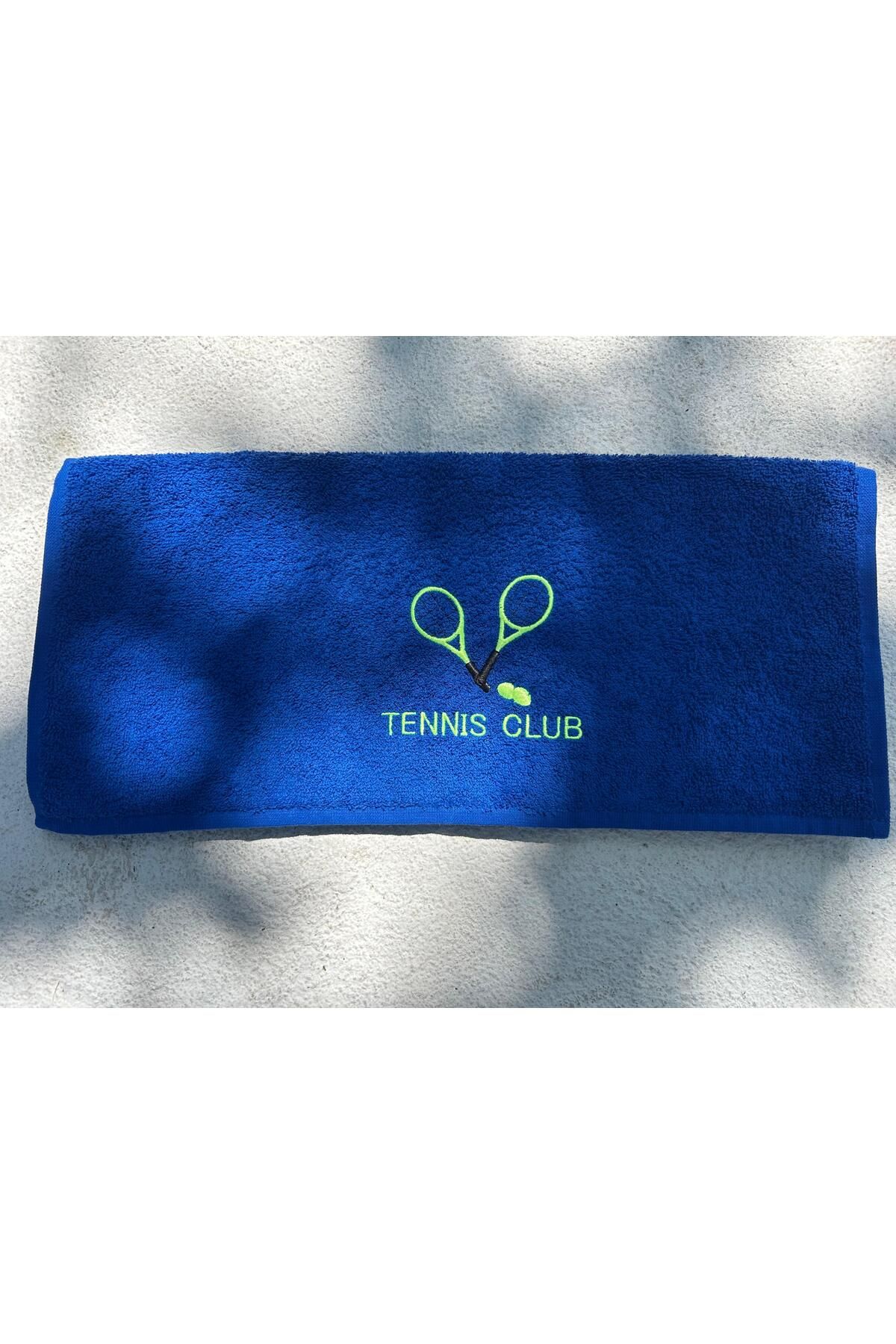 idutextile Sporcu Havlusu | Nakışlı - %100 Pamuk - Tüm Sporlar İçin Uygun - Tennis Club Tasarımı