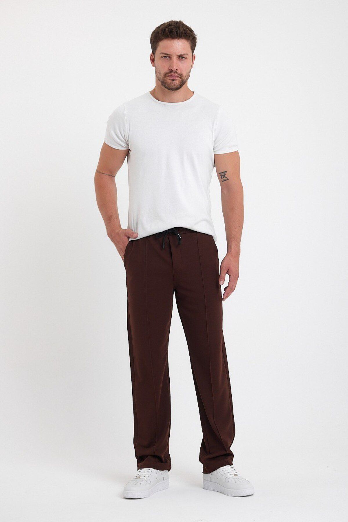 ONUR ERBİL MODA Erkek Slim Fit Kumaş Pantolon - Kahverengi