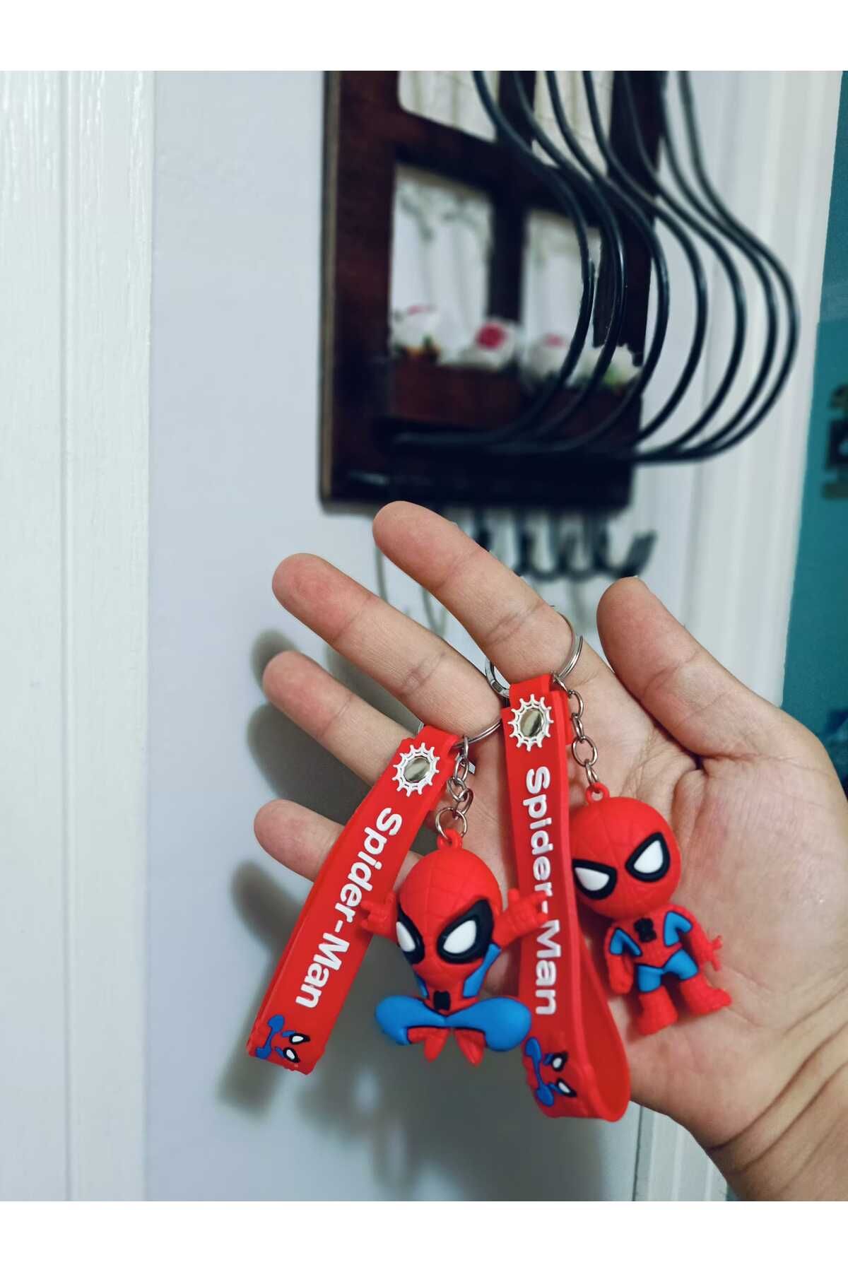 GLOW LUXE 3D Spiderman Silikon Anahtarlık ve Çanta Aksesuarı