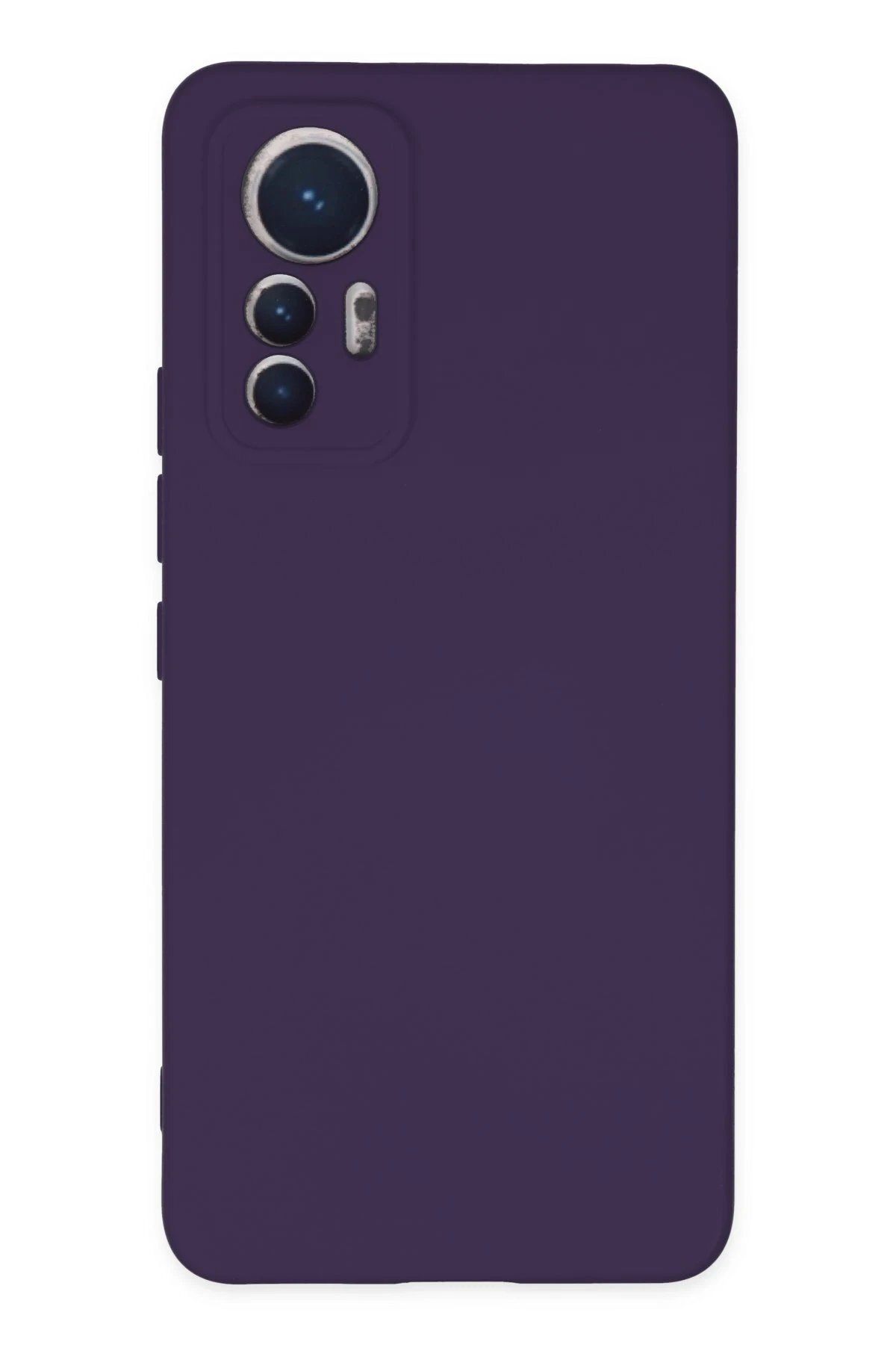 CepteToptan Newface Xiaomi Mi 12 Lite Kılıf Nano içi Kadife Silikon - Mor