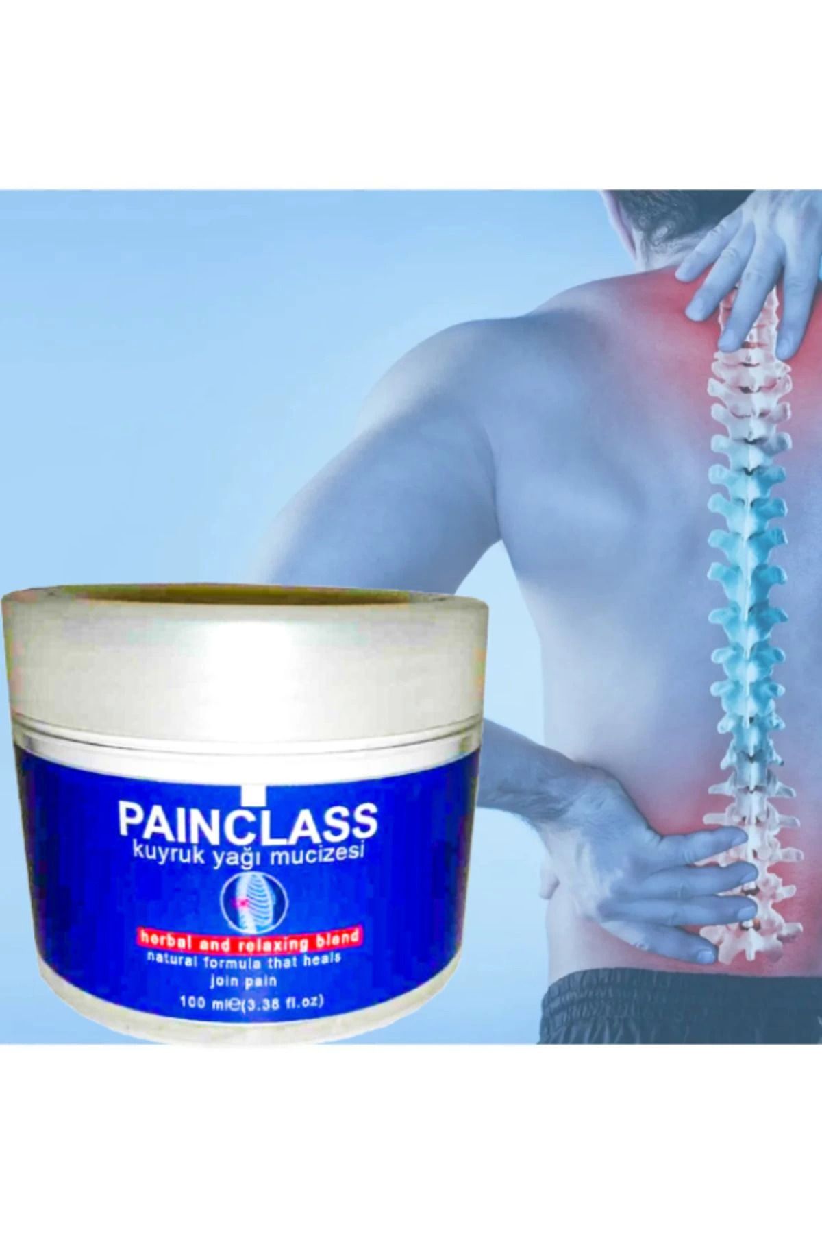 Zayla Painclass Kuyruk Yağı Kremi Sırt Boyun Ayak Sızılarını Dindirici Etki 100 ml