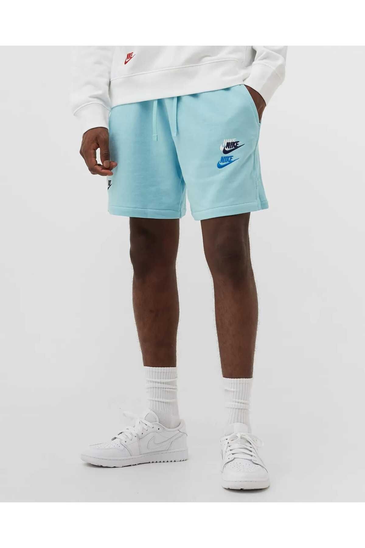 Nike Sportswear French Terry Günlük Stil Erkek Pamuklu Şort (DMK SPOR )