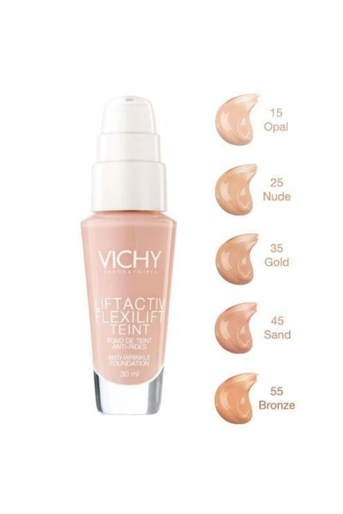 Vichy-Vichy Liftactiv Flexilift Teint Anti-wrinkle foundation SPF 20, Foundation, 30 ml, Shade 25 4