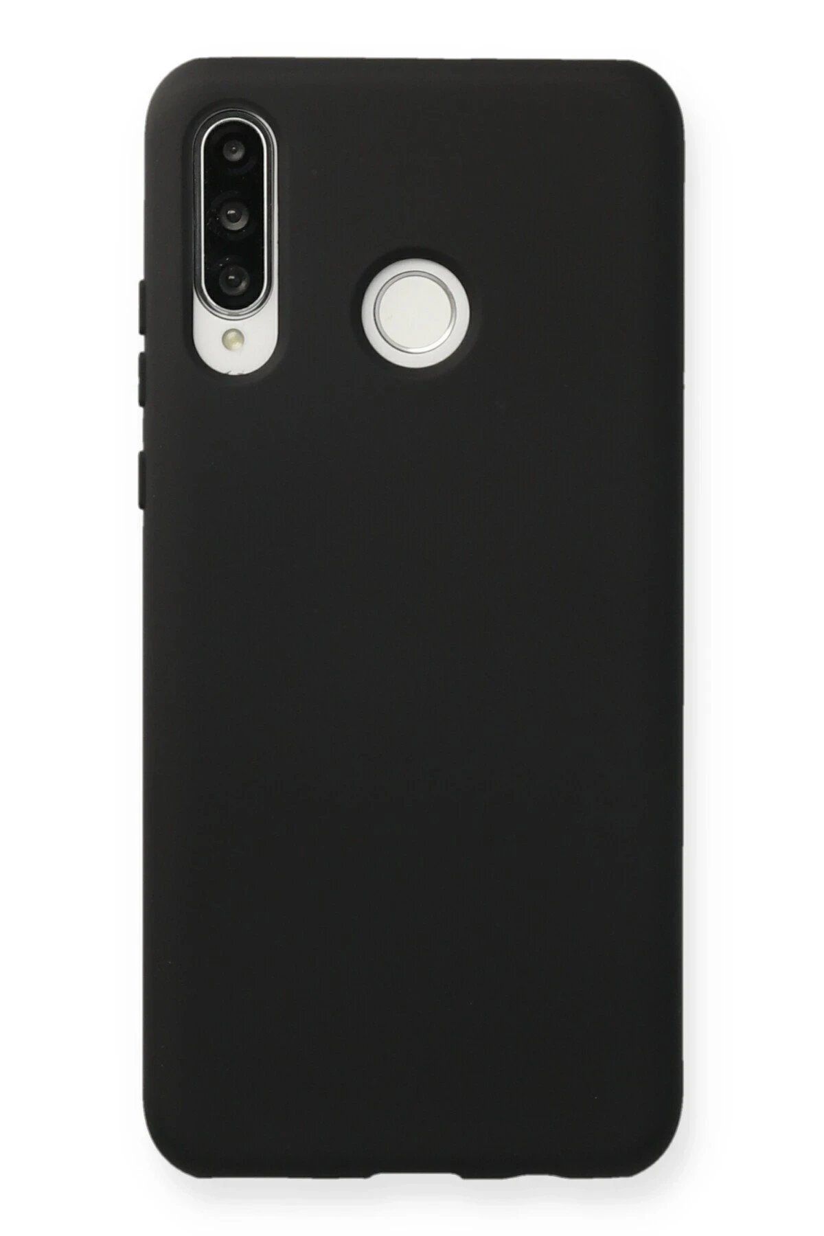CepteToptan Newface Huawei P30 Lite Kılıf Nano içi Kadife Silikon - Siyah