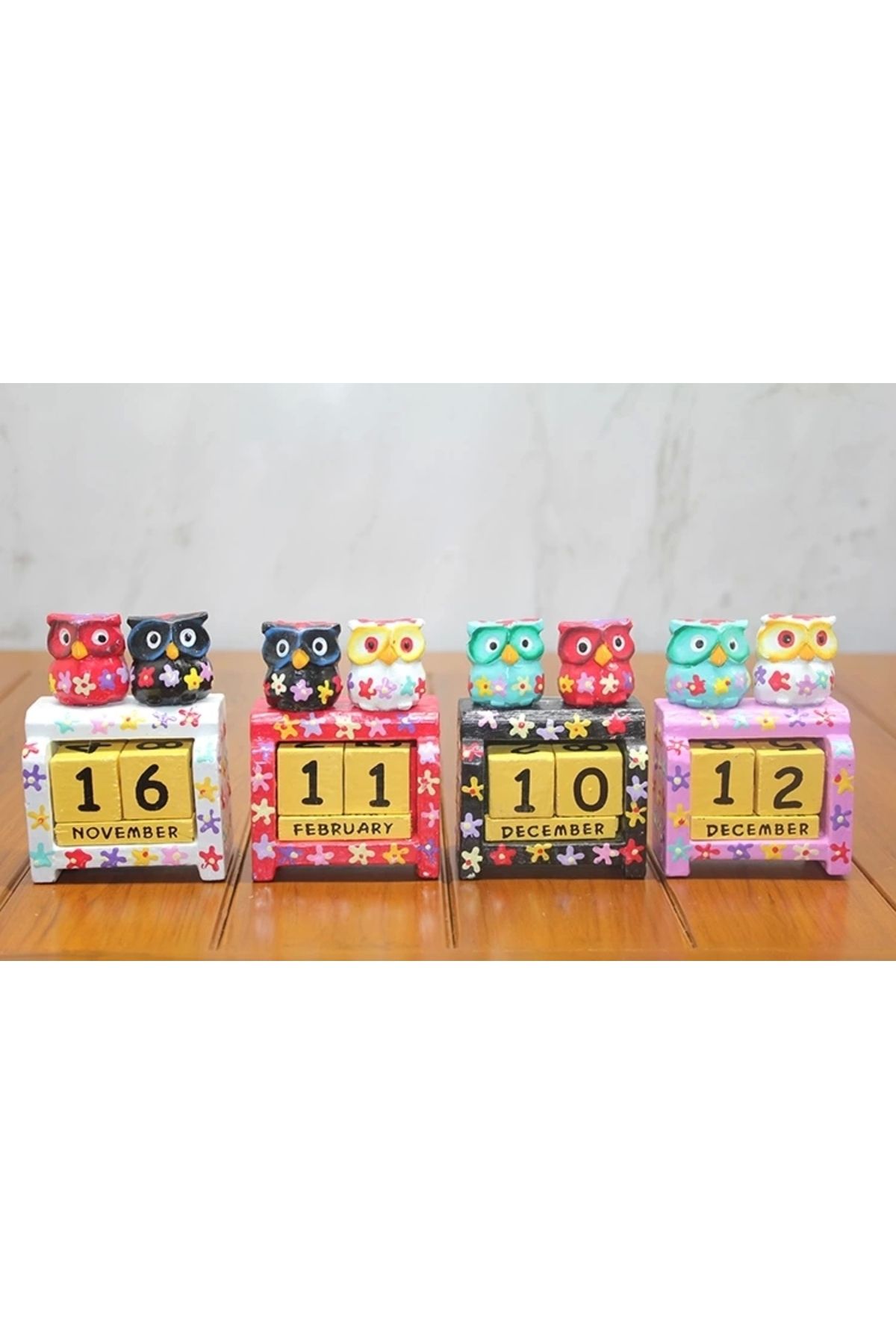 shop Ahşap Baykuş Takvim Polos-21