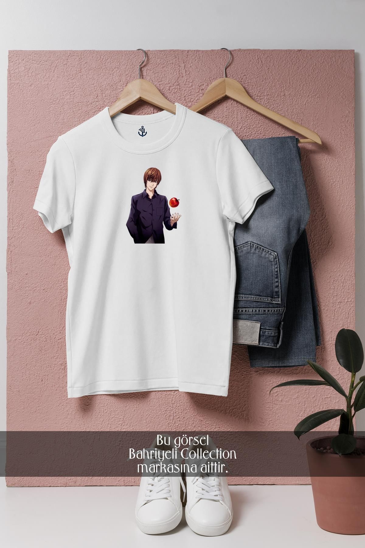 bahriyeli.jpeg Oversize Light Yagami Misa Amane Ryuk Death Note Tasarımlı Unisex T-Shirt