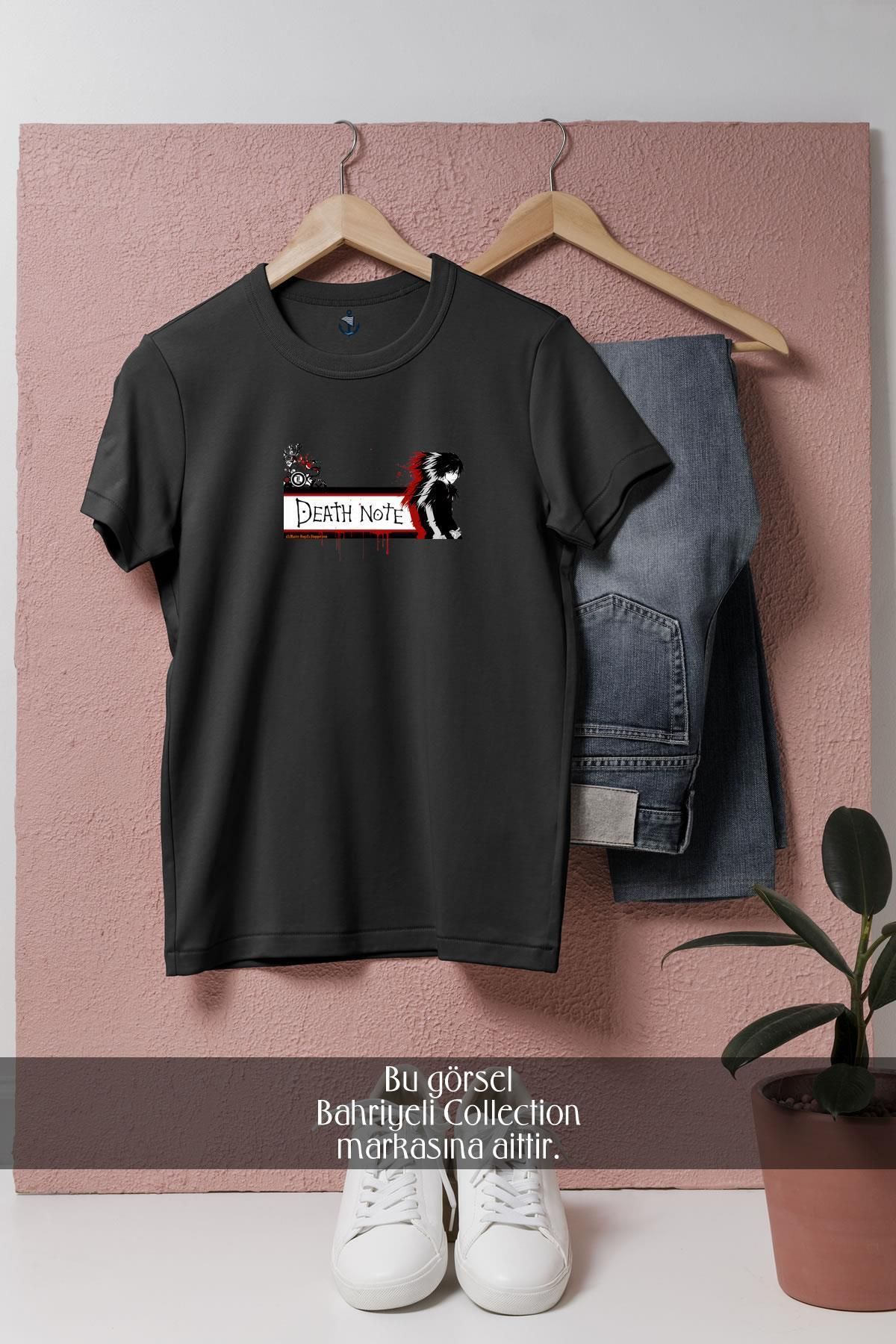 bahriyeli.jpeg Oversize Light Yagami Ryuk Death Note Drawing Tasarımlı Unisex T-Shirt