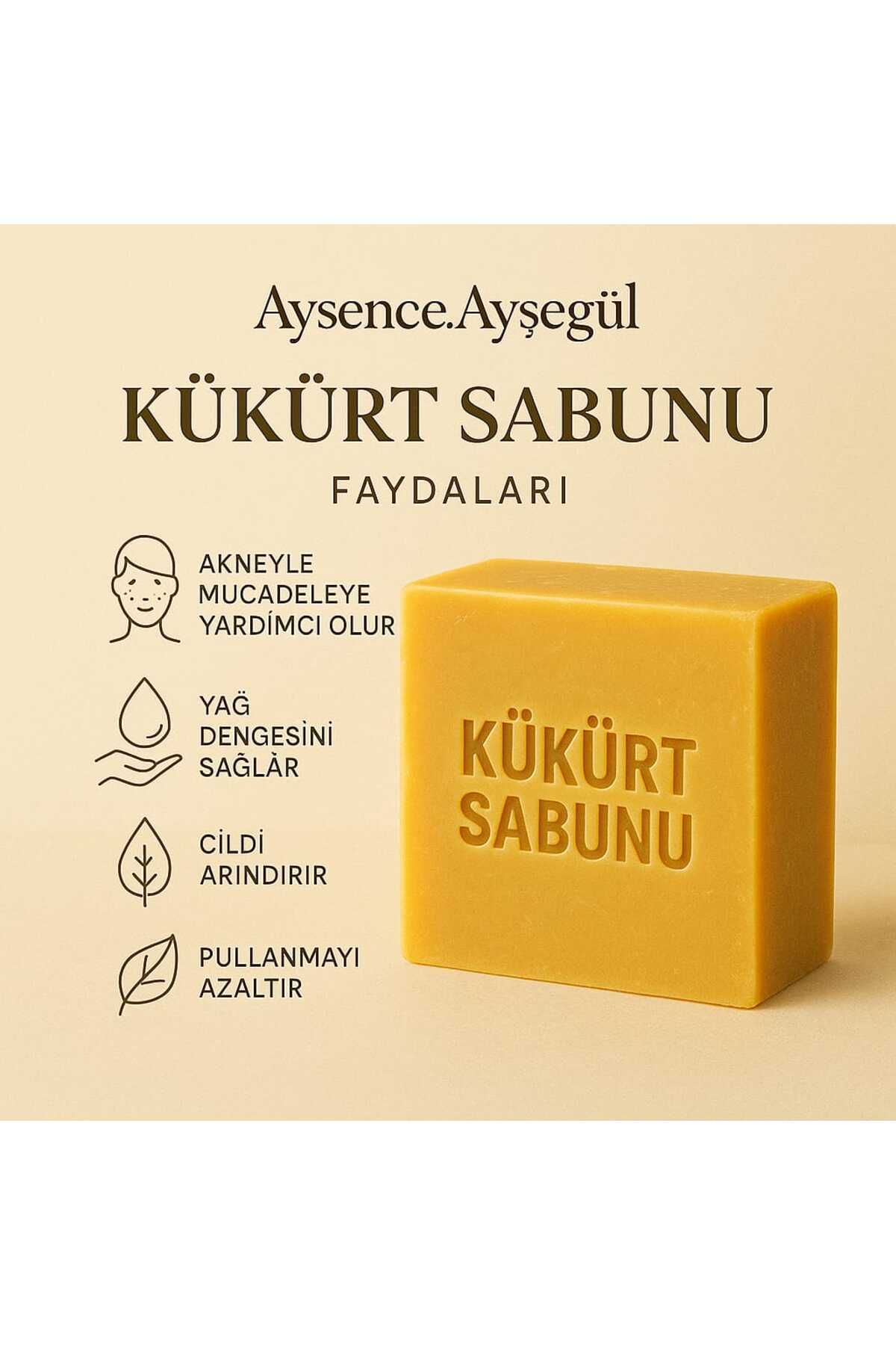 AYSENCE7 Kükürt Sabunu – Aysence.Ayşegül | Yağ Dengeleyici & Gözenek Arındırıcı