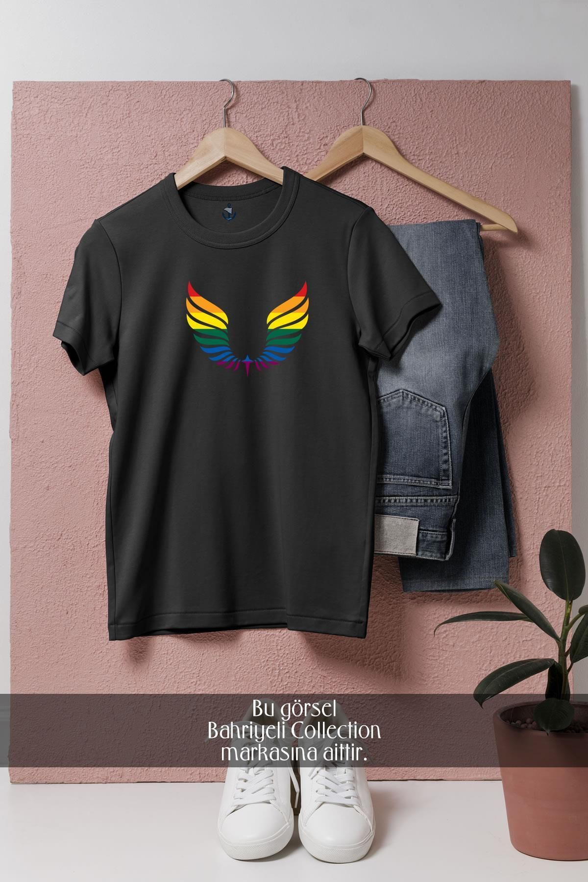 bahriyeli.jpeg Oversize Wings Colors Tasarımlı Unisex T-Shirt