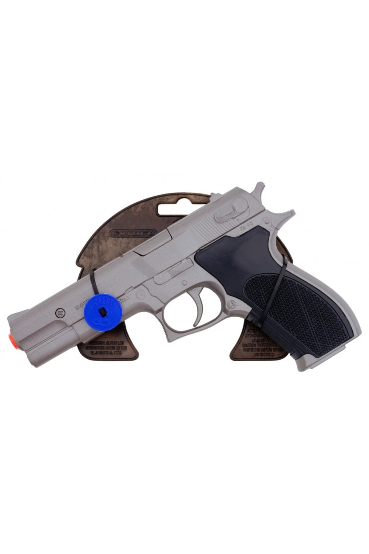 Shoplandu Gerçeğe Benzer Metal Şarjörlü Revolver 8'li Kapsül Patlatan Sesli Tabanca