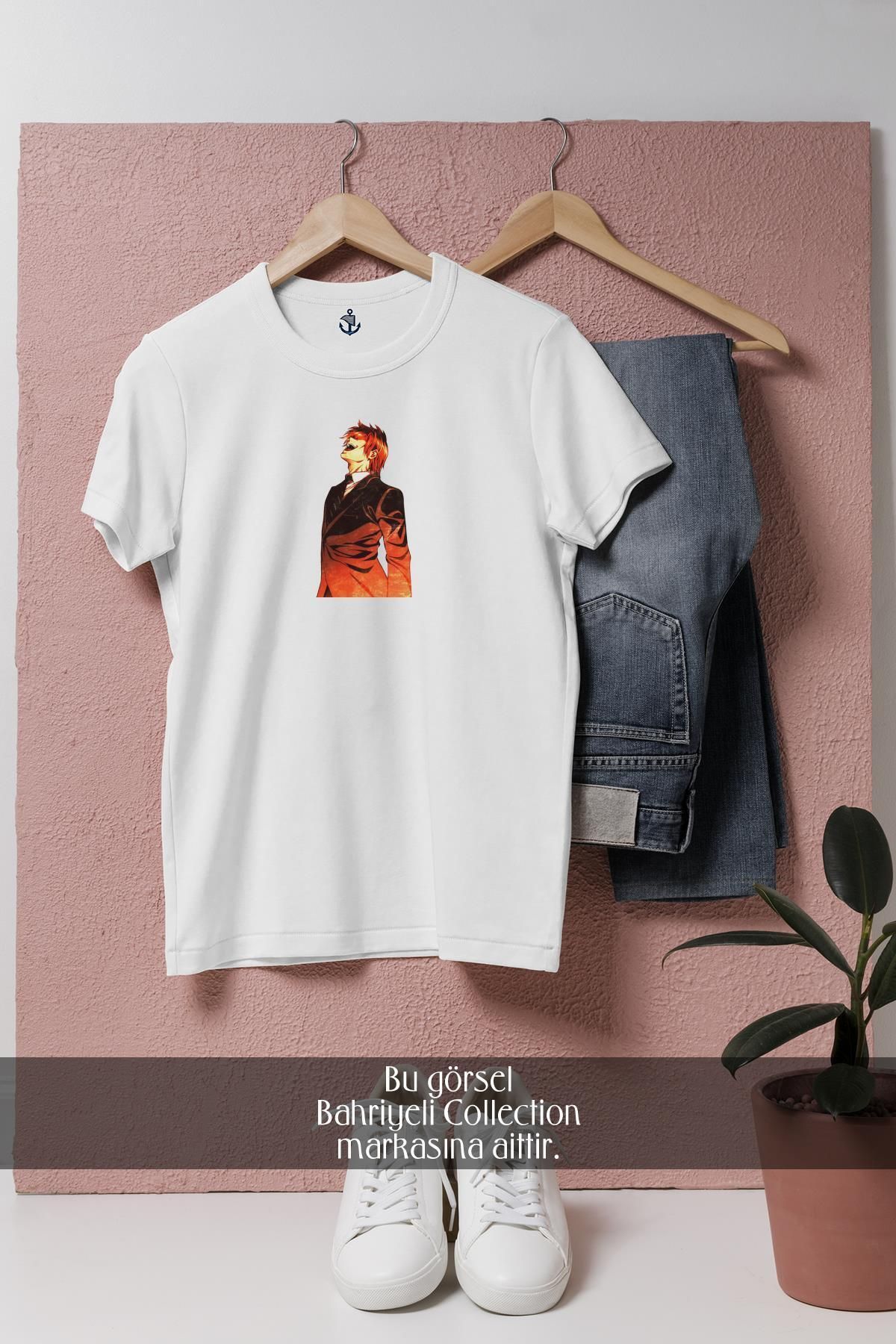 bahriyeli.jpeg Oversize Light Yagami Death Note Art Anime Tasarımlı Unisex T-Shirt