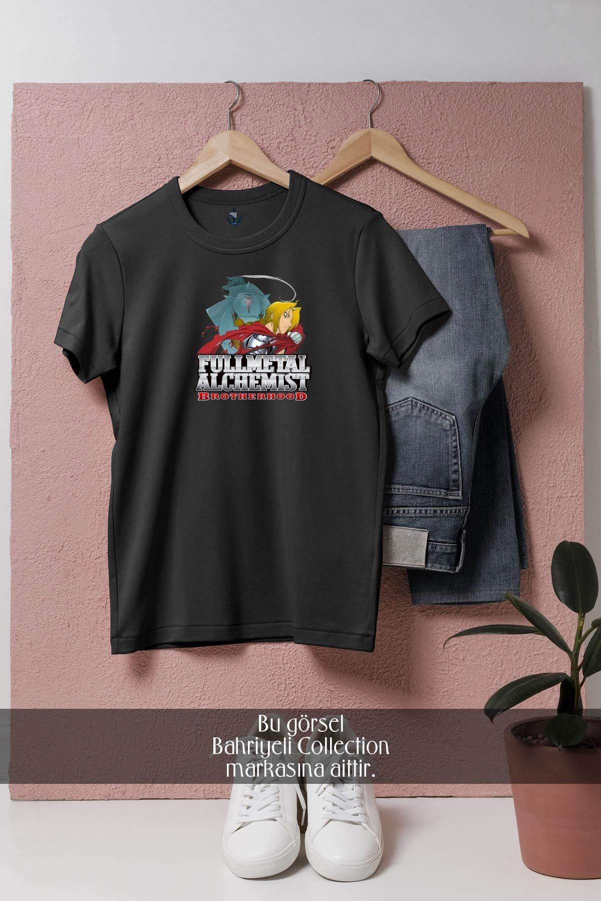 bahriyeli.jpeg Oversize Fullmetal Alchemist Alphonse Elric Alchemy Tasarımlı Unisex T-Shirt