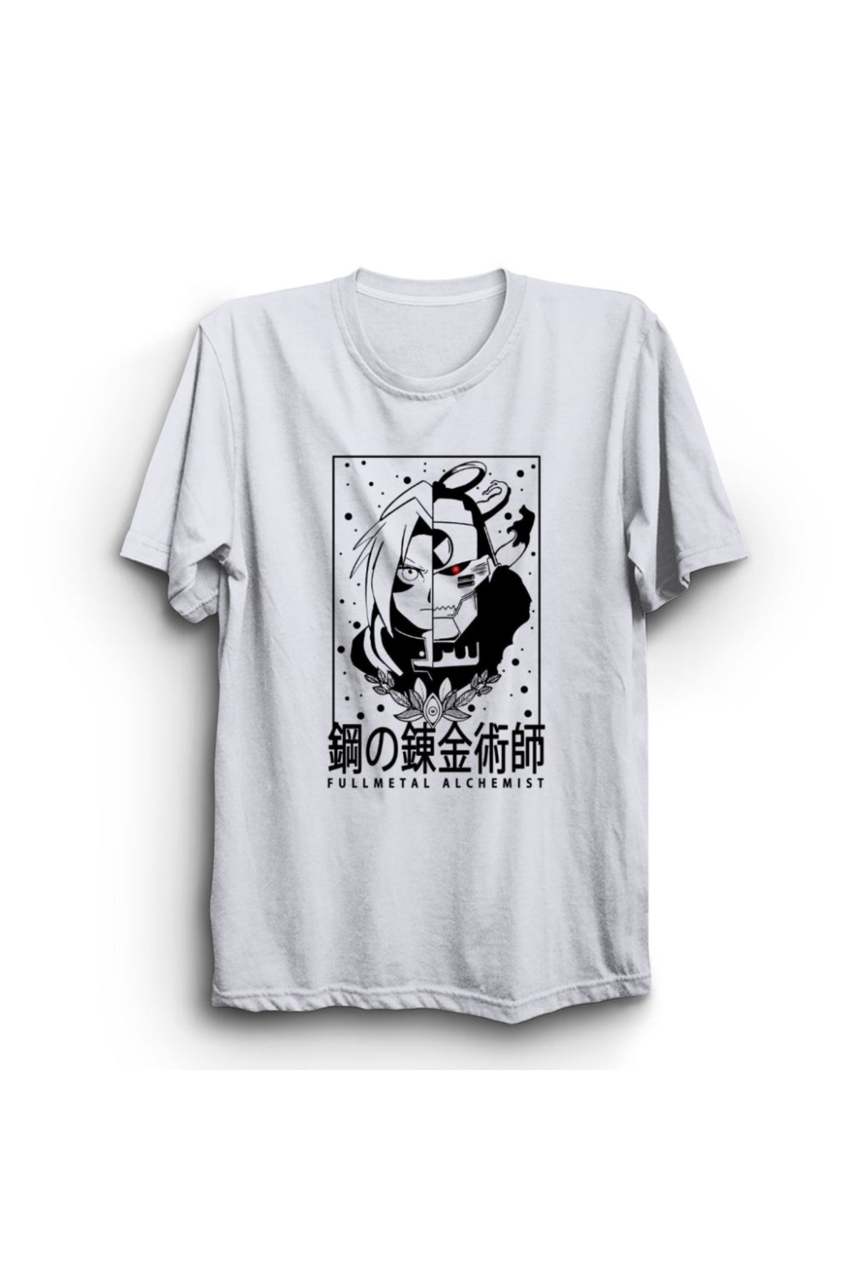The Fame Fullmetal Alchemist, Anime Manga, Two Faces, Baskılı Unisex %100 Pamuk Tişört