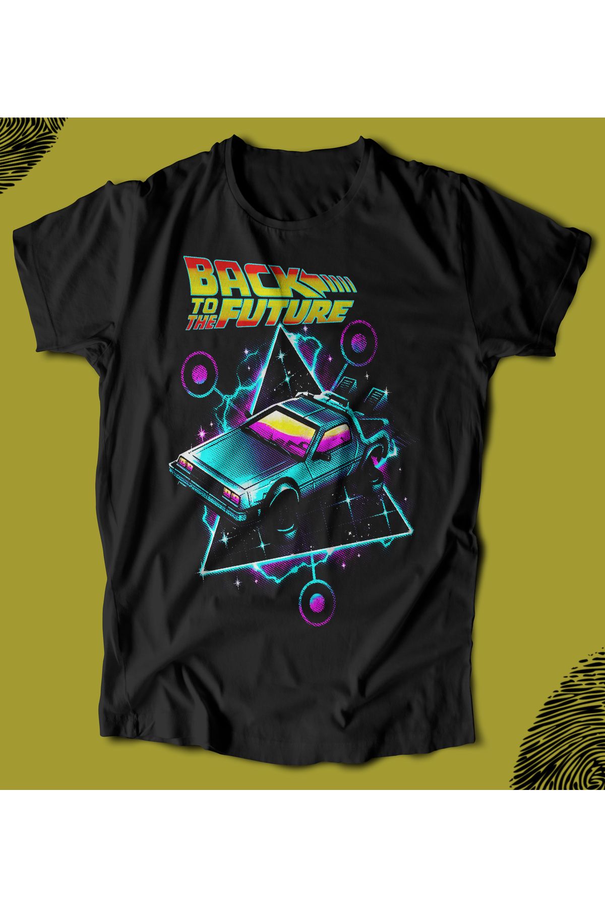 BUTSHIRT BU Tişört 'Back To The Future - Geleceğe Dönüş - Delorean' Regular-Fit' Unisex Tişört