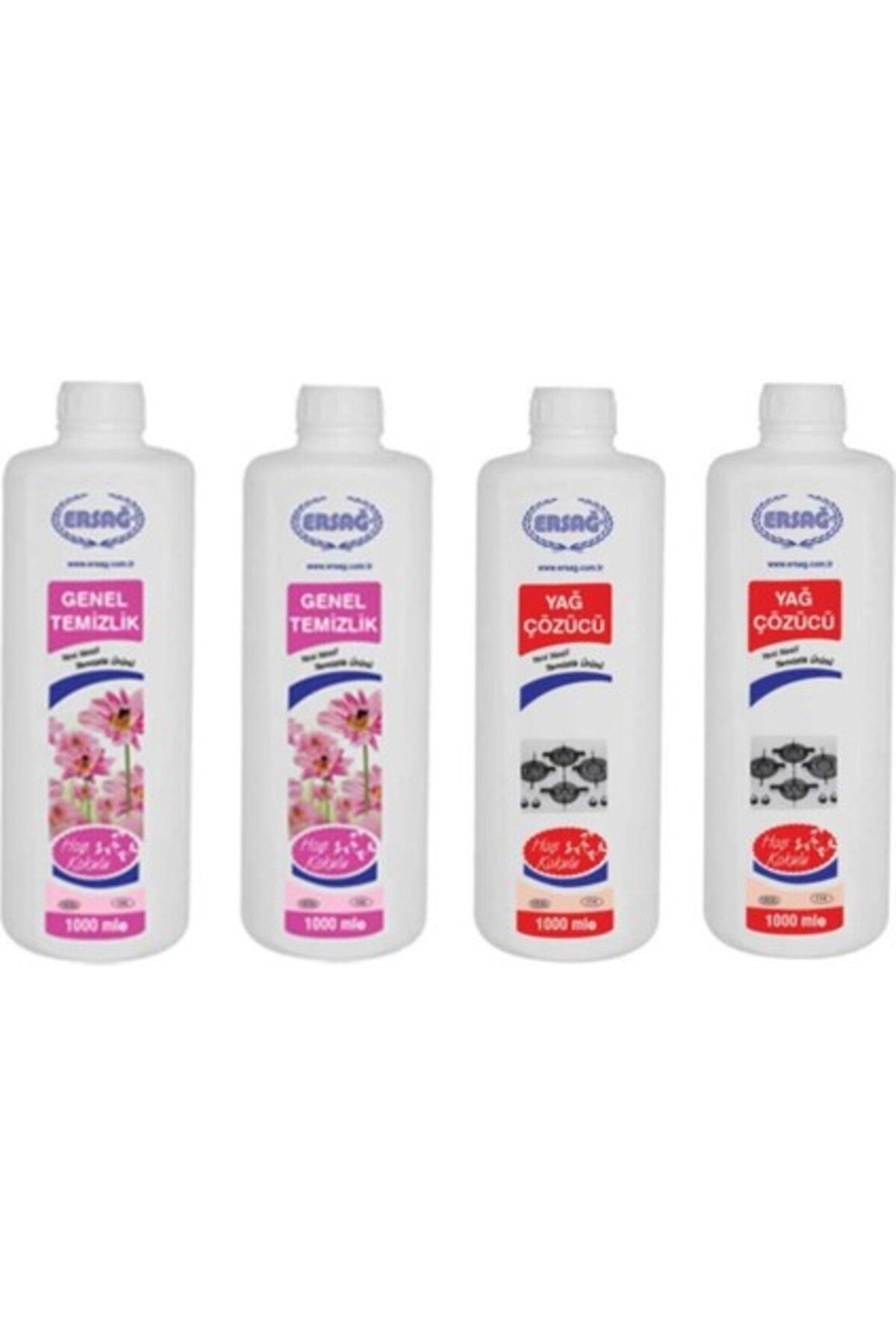 Ersağ Ersağ Genel Temizlik * 2 Adet + Yağ Çöz * 2 Adet * 1000 Ml.