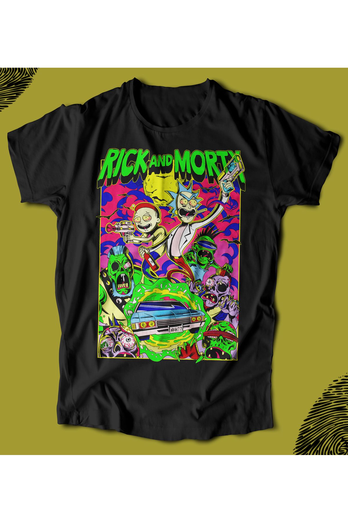 BUTSHIRT BU Tişört 'Rick And Morty' Regular-Fit' Unisex Tişört
