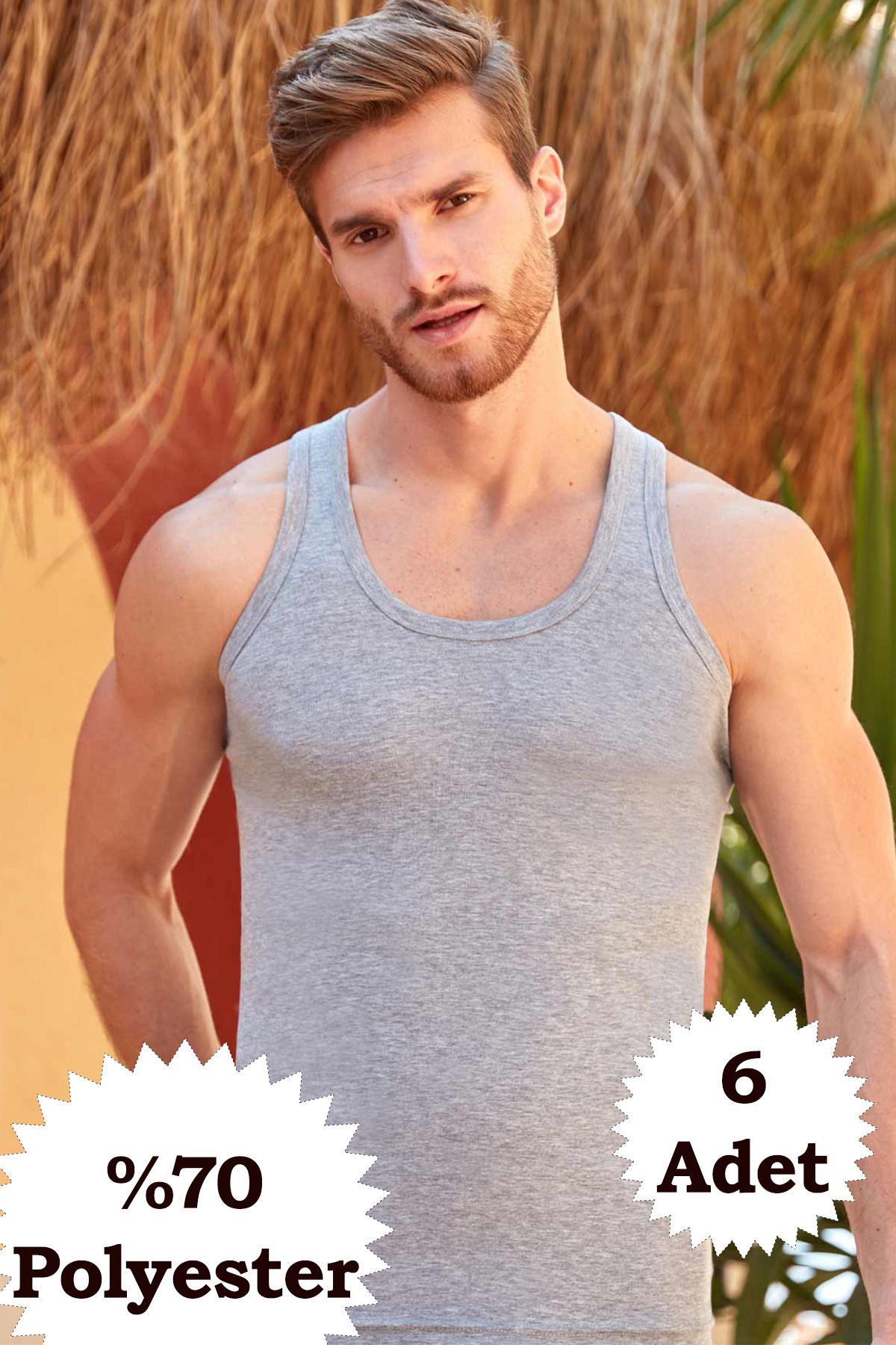 Berrak ERKEK RİBANA ATLET 6'LI