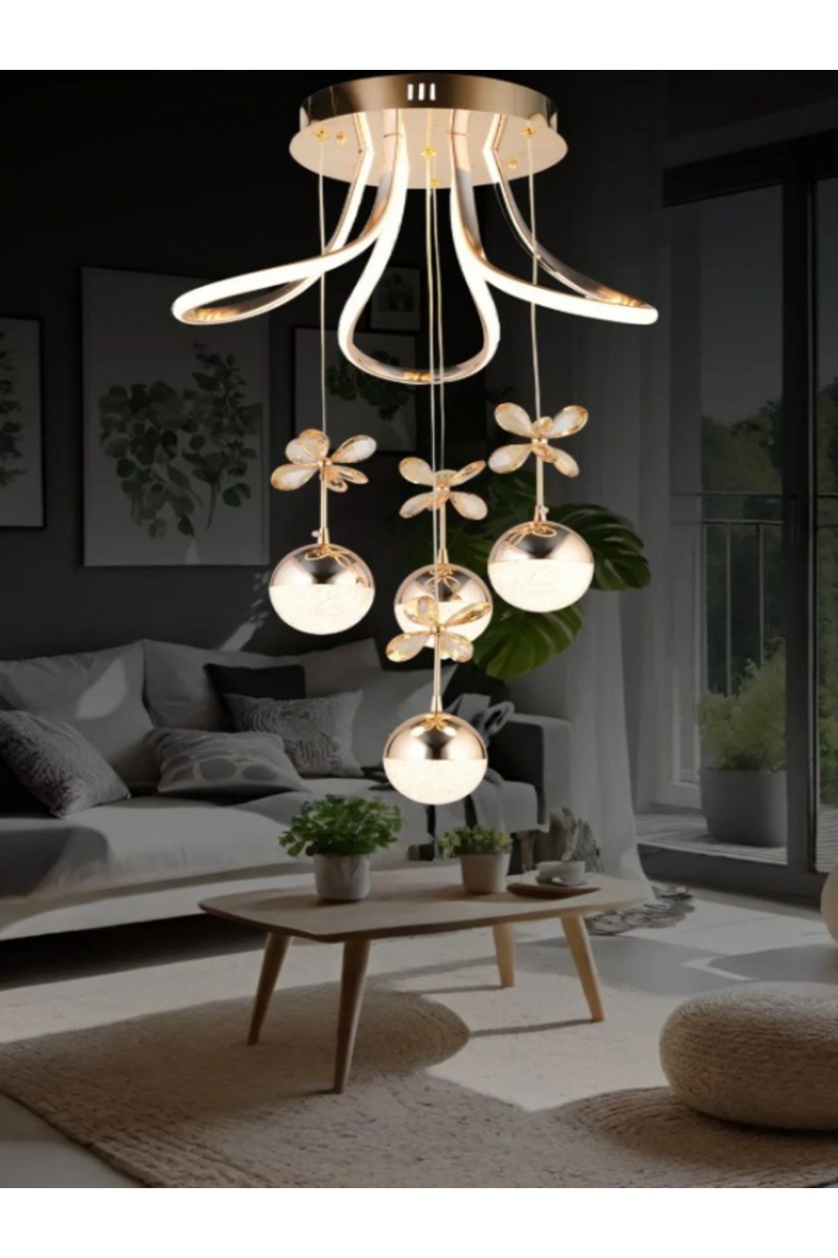 intenseaydınlatma İNTENSE MODERN LUXURY AVİZE 3 RENK SARKIT
