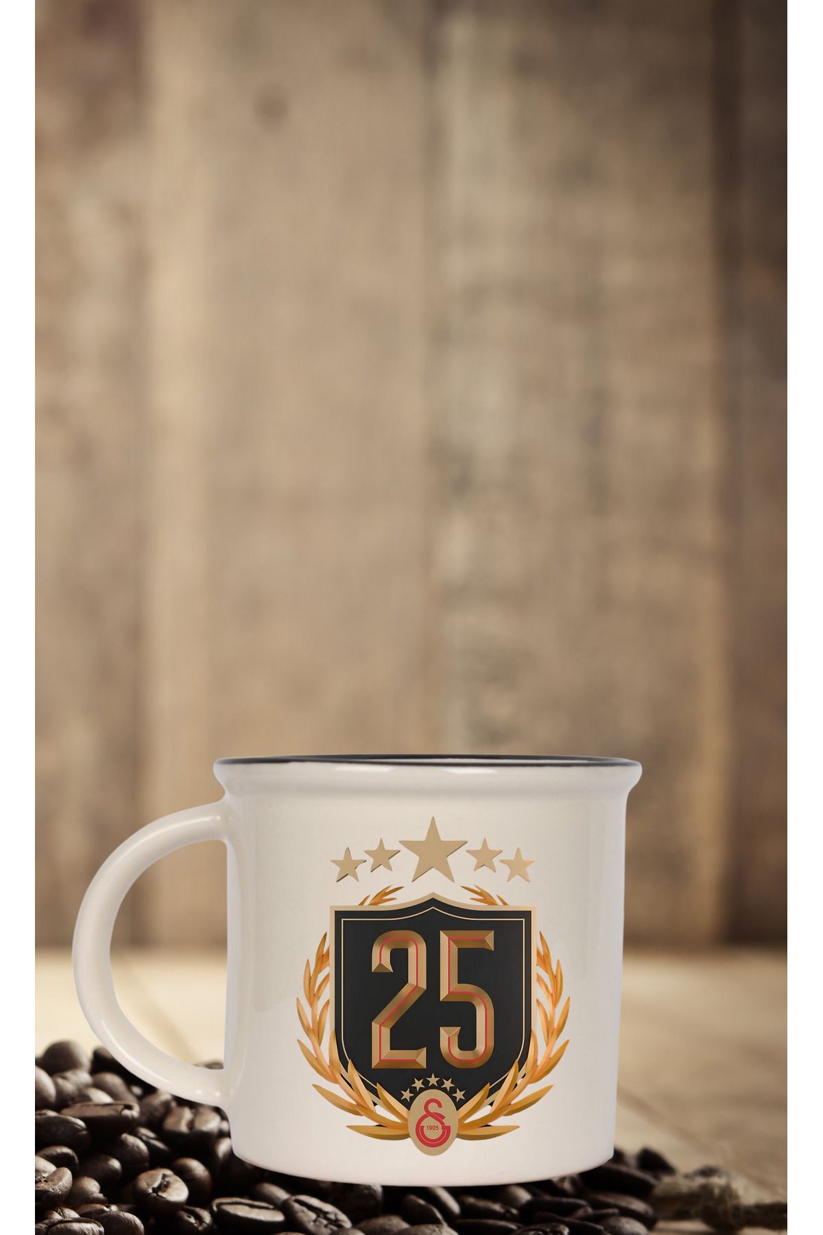 Store Galatasaray 25. Yıl Şampiyonluk Temalı Star Kupa Bardak - Özel Tasarım