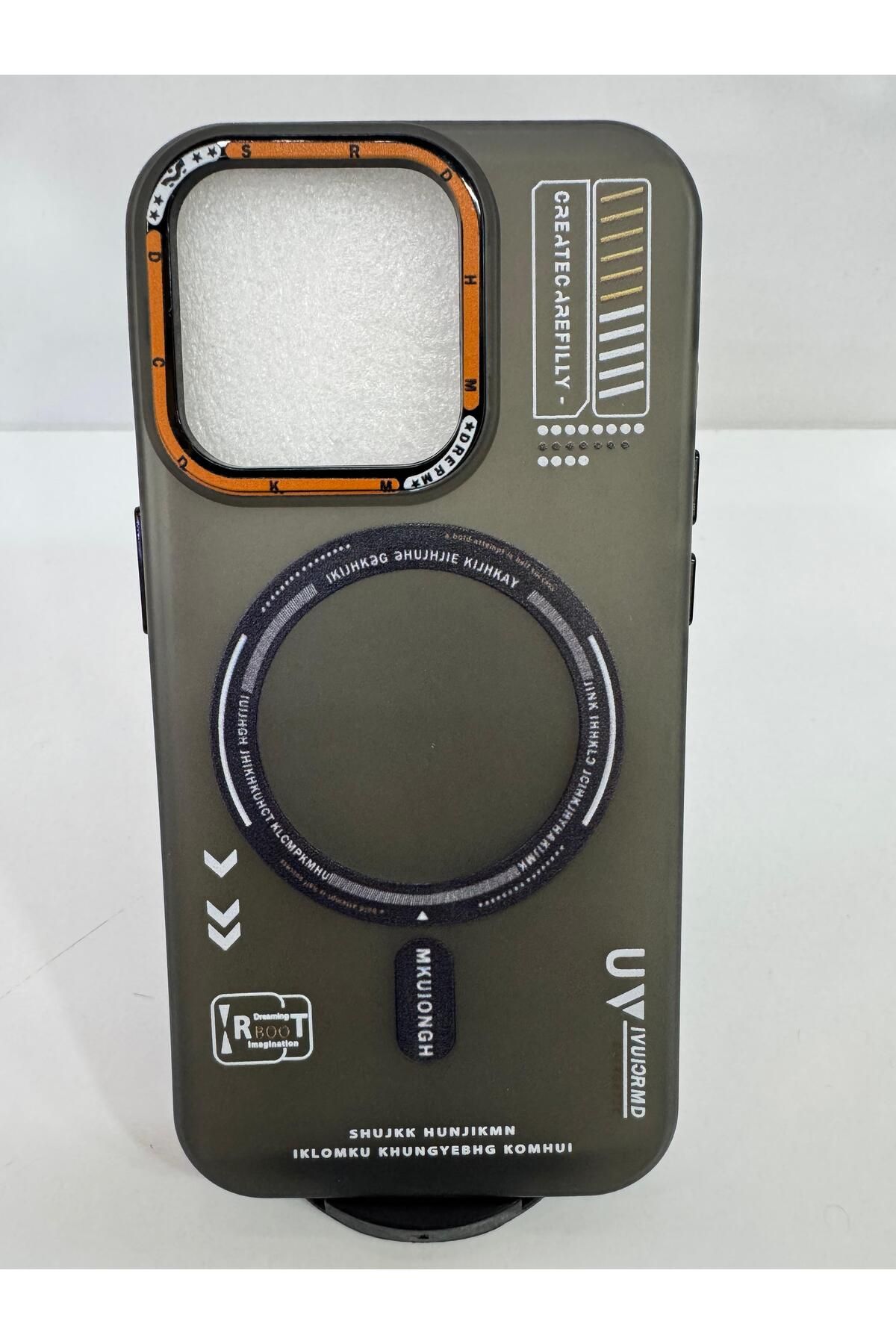 İnci İphone 15 pro magsafe özellikli desenli telefon kılıfı