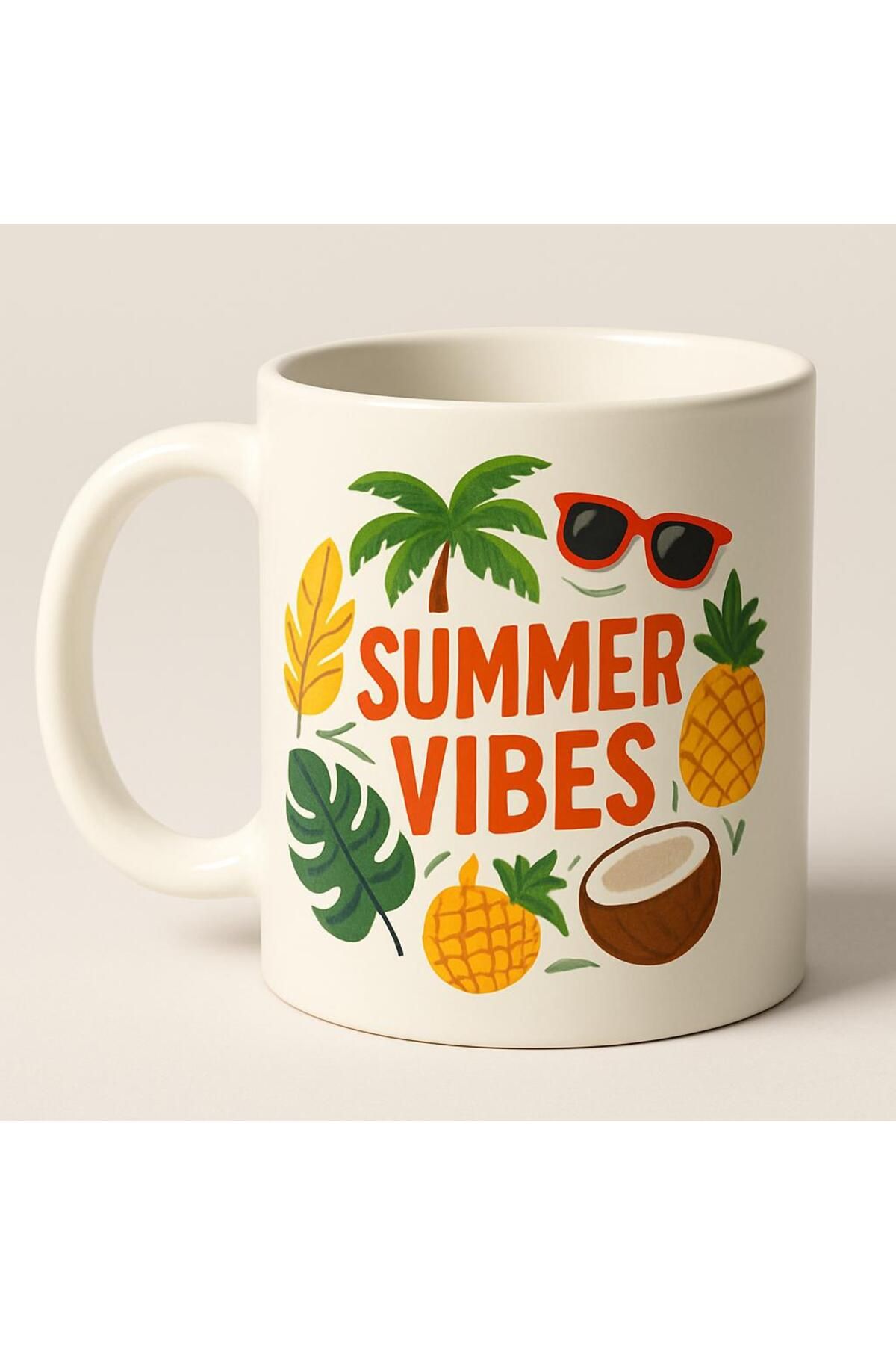Puficca Tasarım Summer Vibes Baskılı Kupa bardak