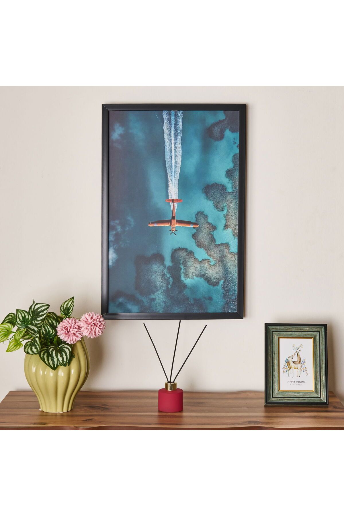 ASPARTAM Deco Plain Tablo - Mavi - 40x60 cm